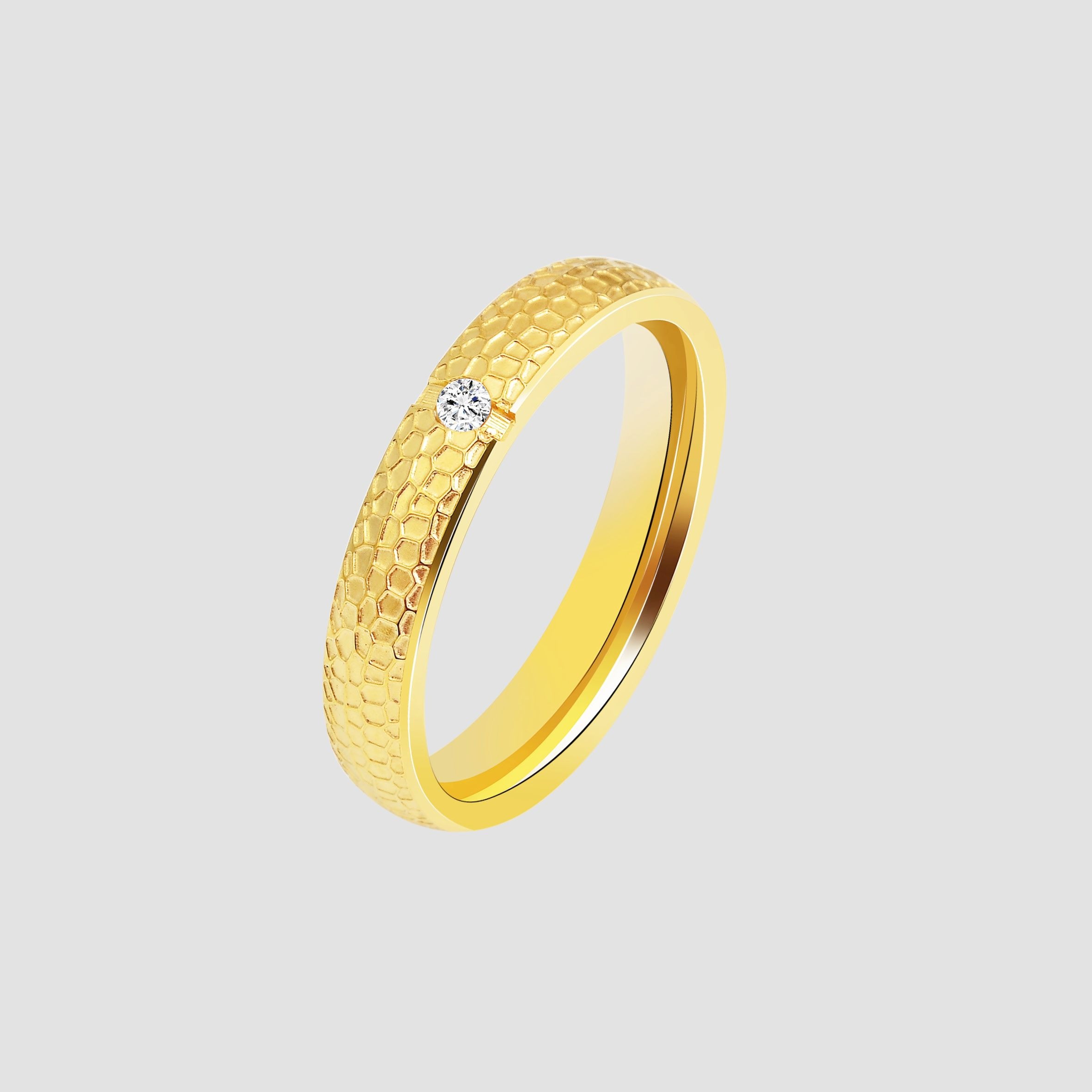 Adelia´s Fingerring »Damen Ring aus Edelstahl mit Strass Steinchen«