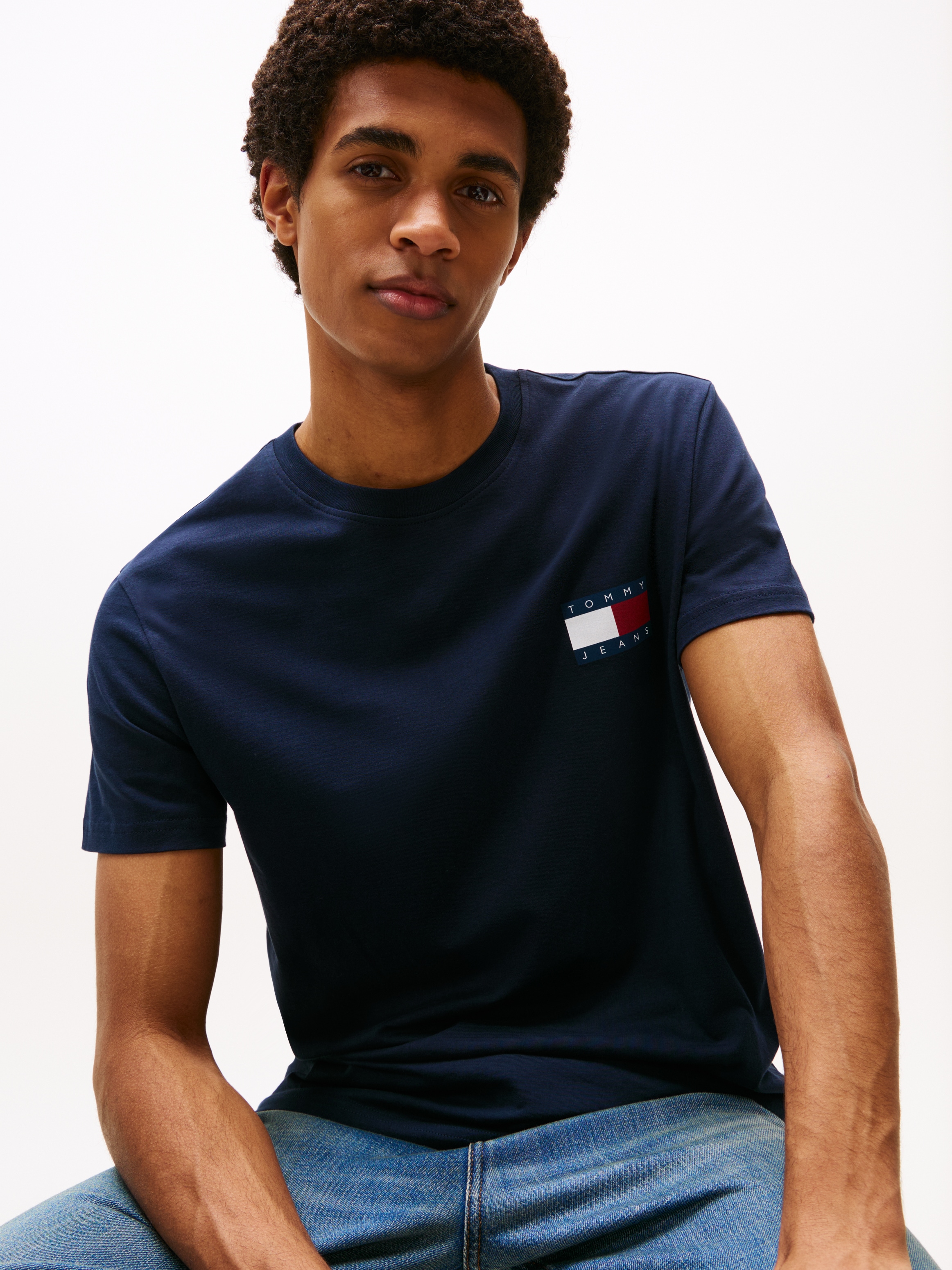 Tommy Jeans T-Shirt »TJM SLIM 2PACK ESS FLAG TEE« 2