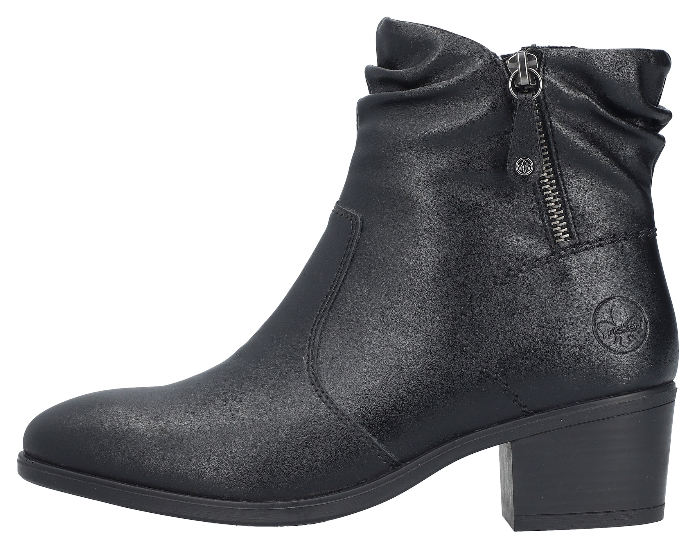 Rieker Stiefelette, Boots, Klassik-Stiefelette, Blockabsatz, mit slouchy Schaft