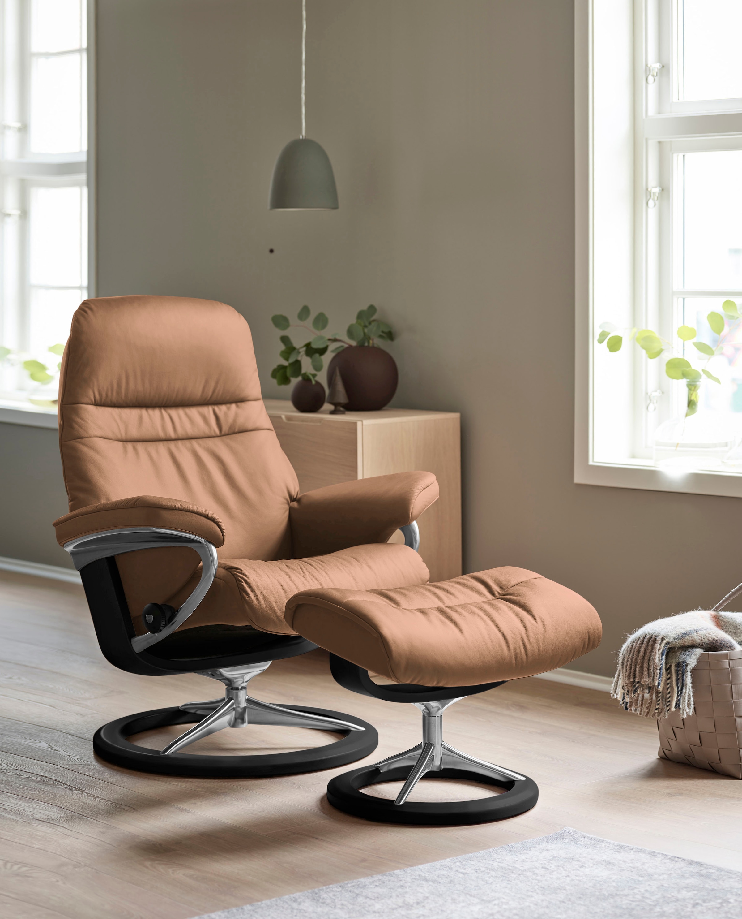 Stressless® Relaxsessel »Sunrise«, mit Signature Base, Größe M, Gestell Schwarz
