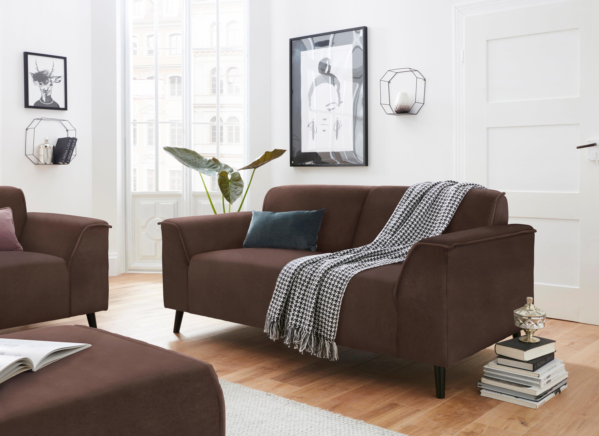 DOMO collection 2-Sitzer "Amora, inklusive komfortablem Federkern für mehr günstig online kaufen