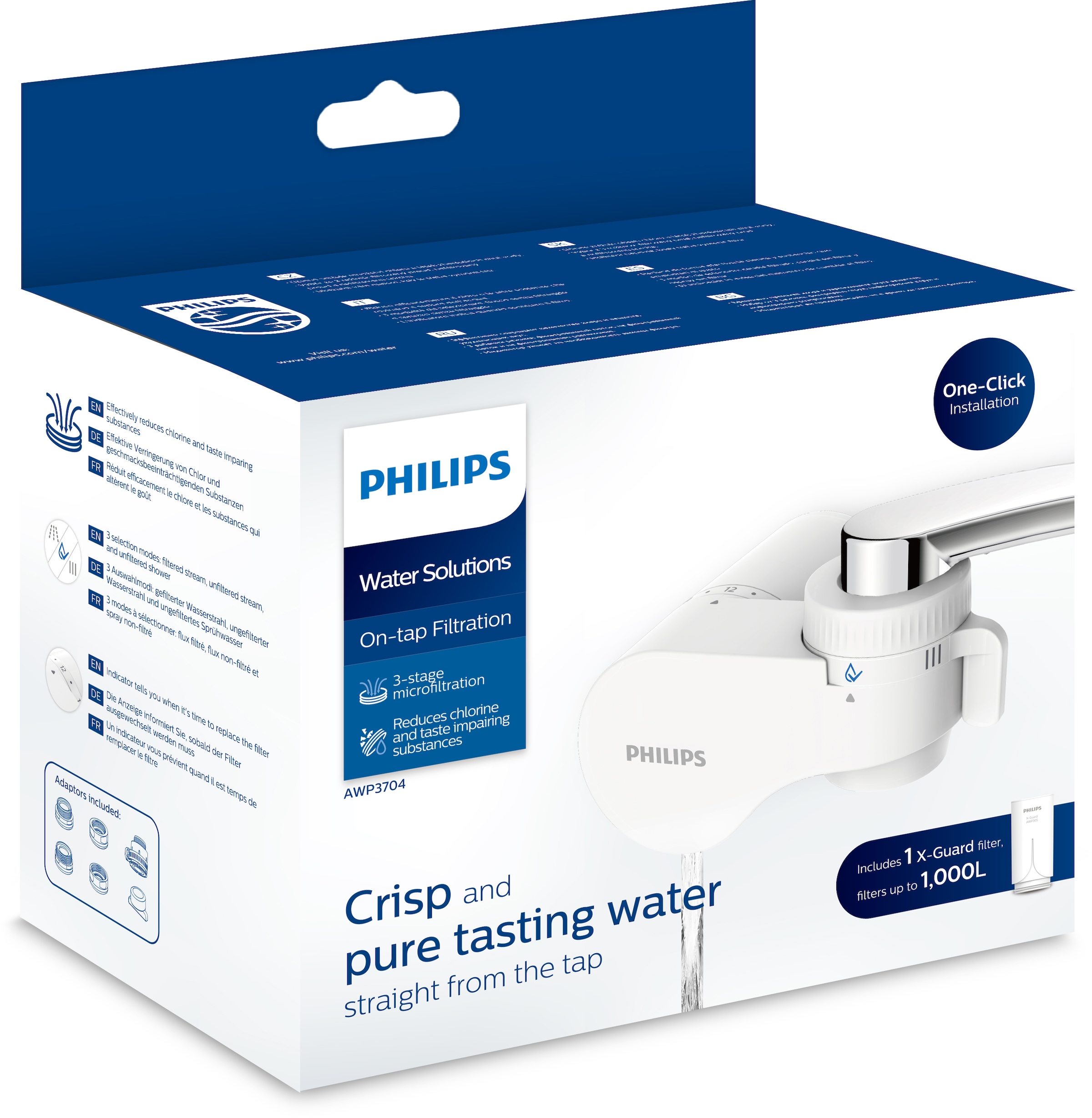 Philips Wasserfilter »AWP3704/10«, Filtration am Wasserhahn