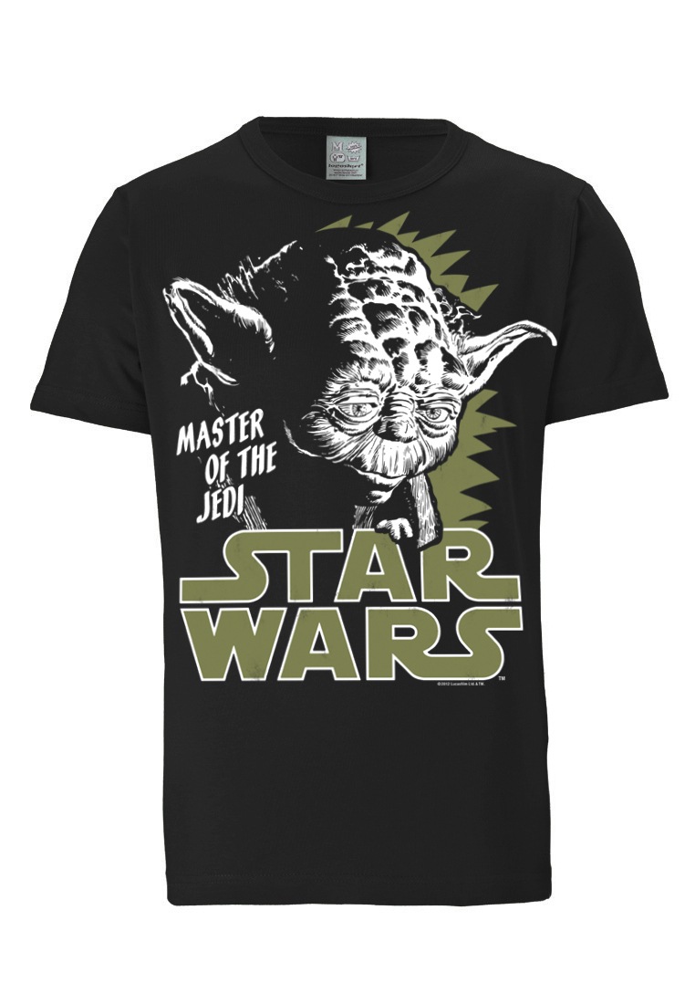 LOGOSHIRT T-Shirt »Star Wars«, mit tollem Yoda-Frontdruck