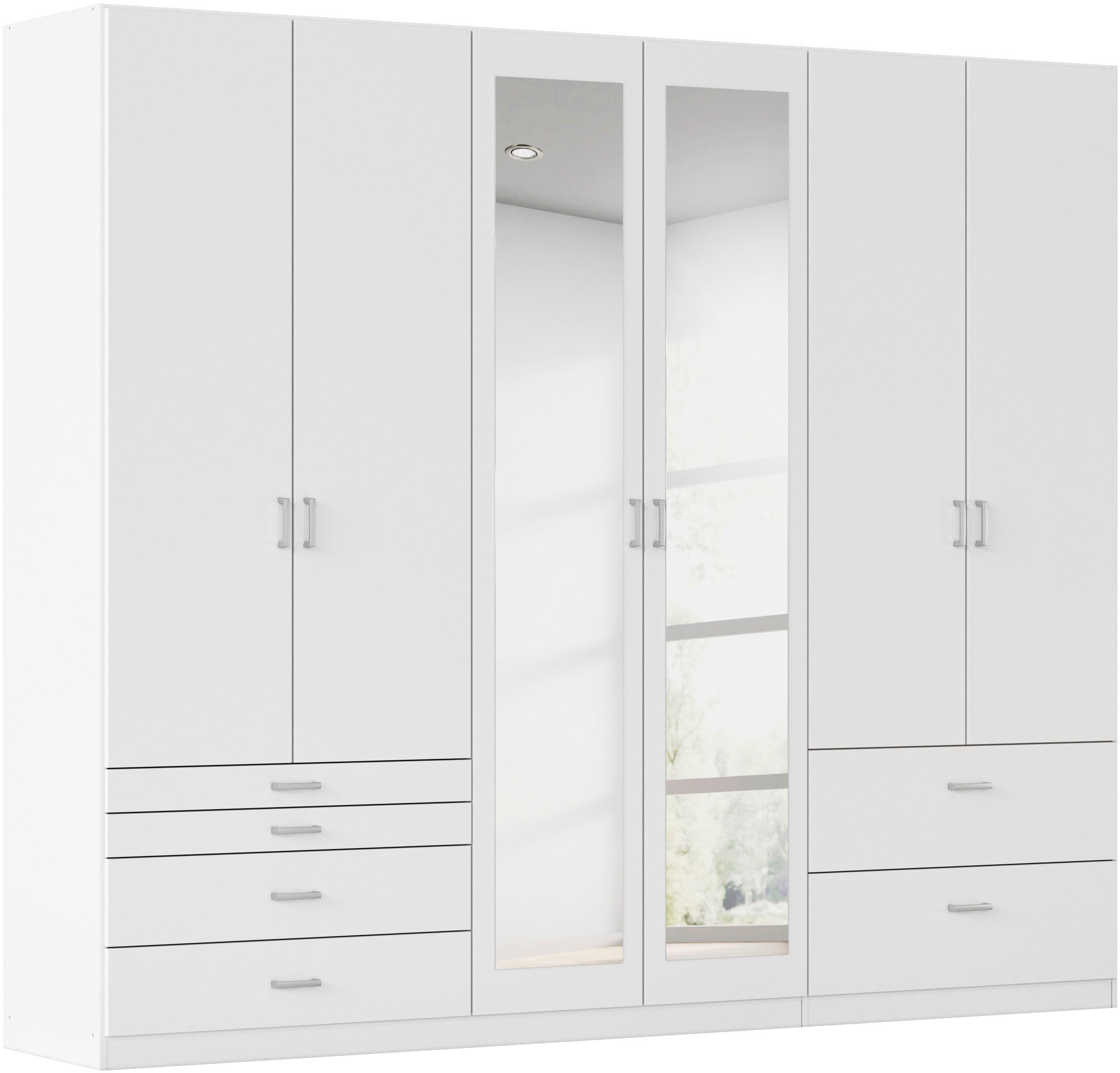 rauch Kleiderschrank "Kleiderschrank Schrank Garderobe Wäscheschrank WILDBERG" Breiten 226/271 cm, Höhen 210/229 cm, mit 6 Schubladen, obere Schublade mit Holz-Einteilung MADE IN GERMANY