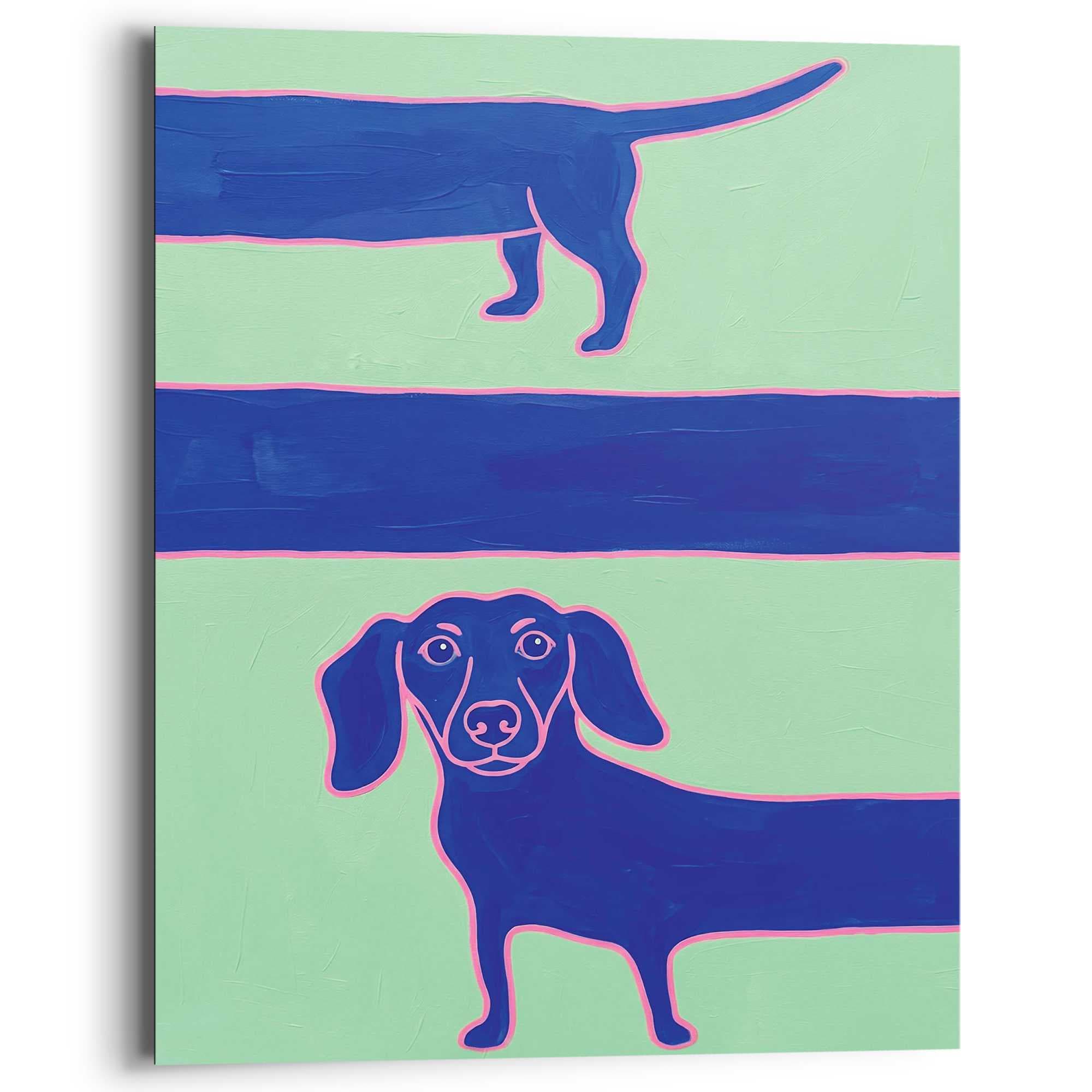Reinders! Deco-Panel »Blauer Dackel« Tiere 1 Stk. tlg. Wohnzimmer - Blau - MDF - Tiere - 40x50 cm