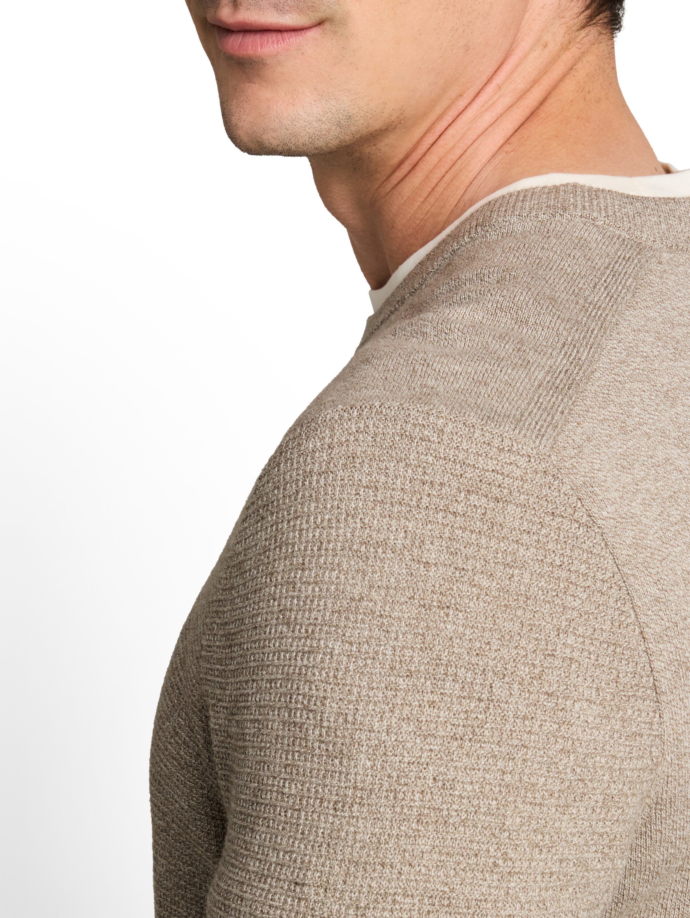 TOM TAILOR Strickpullover aus weicher Baumwolle - Rundhals