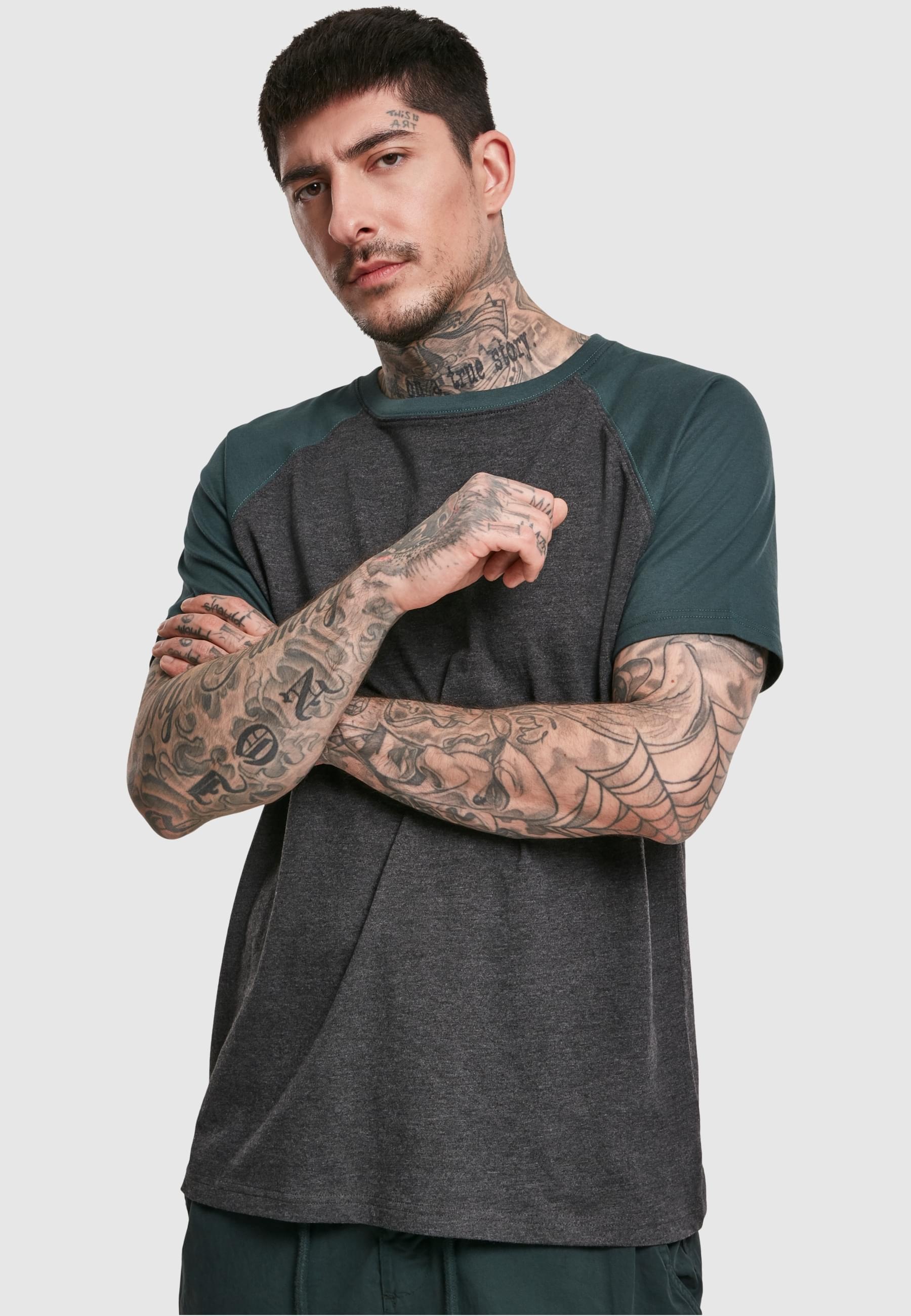 URBAN CLASSICS T-Shirt »Urban Classics Herren Raglan Contrast Tee«, (1 tlg.)