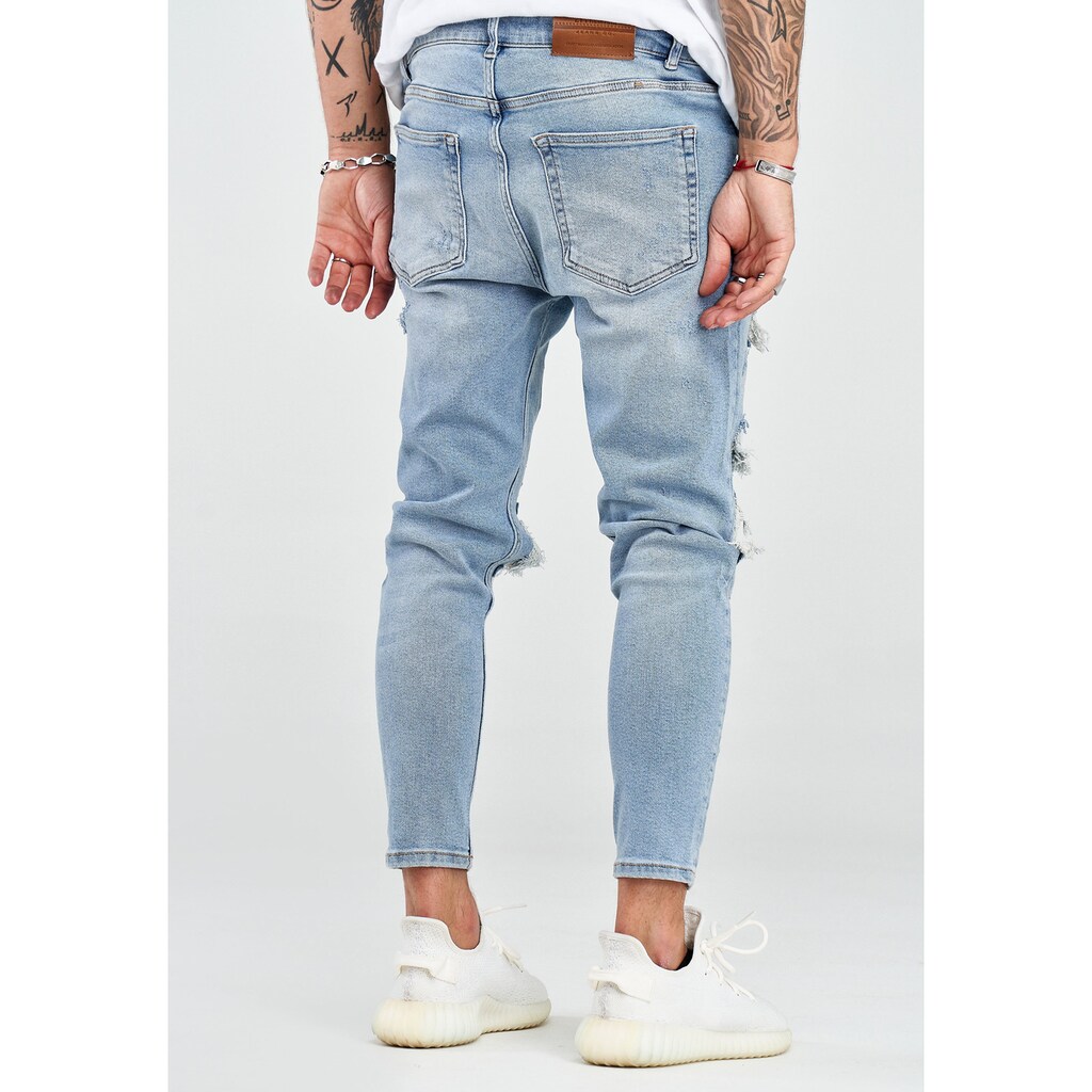 2Y Premium Slim-fit-Jeans »KIAN«, mit Destroyed-Elementen