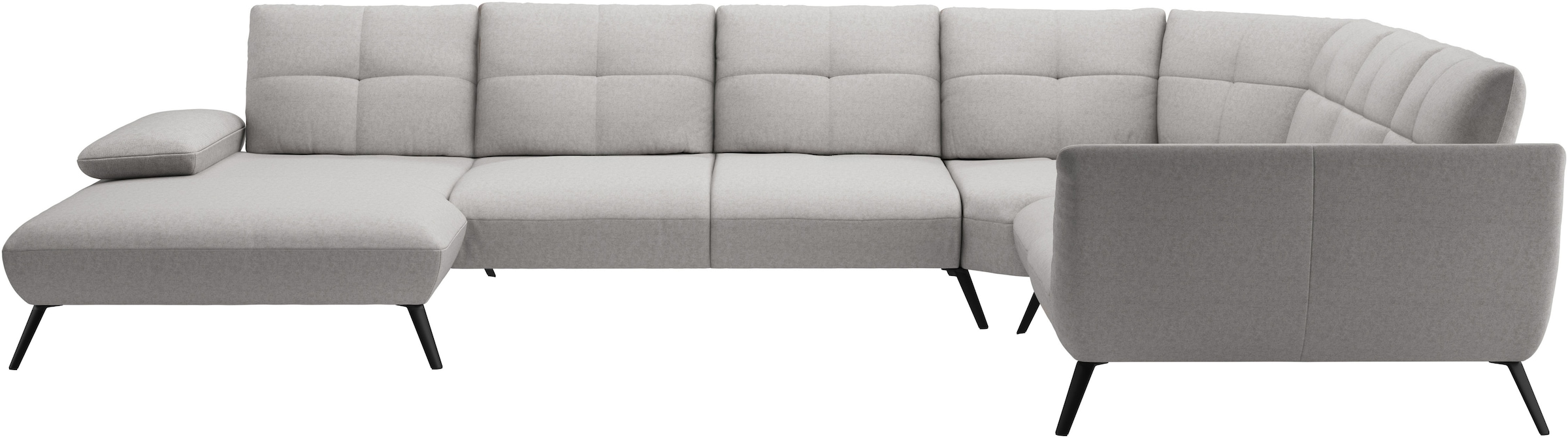 Places of Style Wohnlandschaft »Mikado U-Form«, inkl. Sitztiefenverstellung und Armteilverstellung
