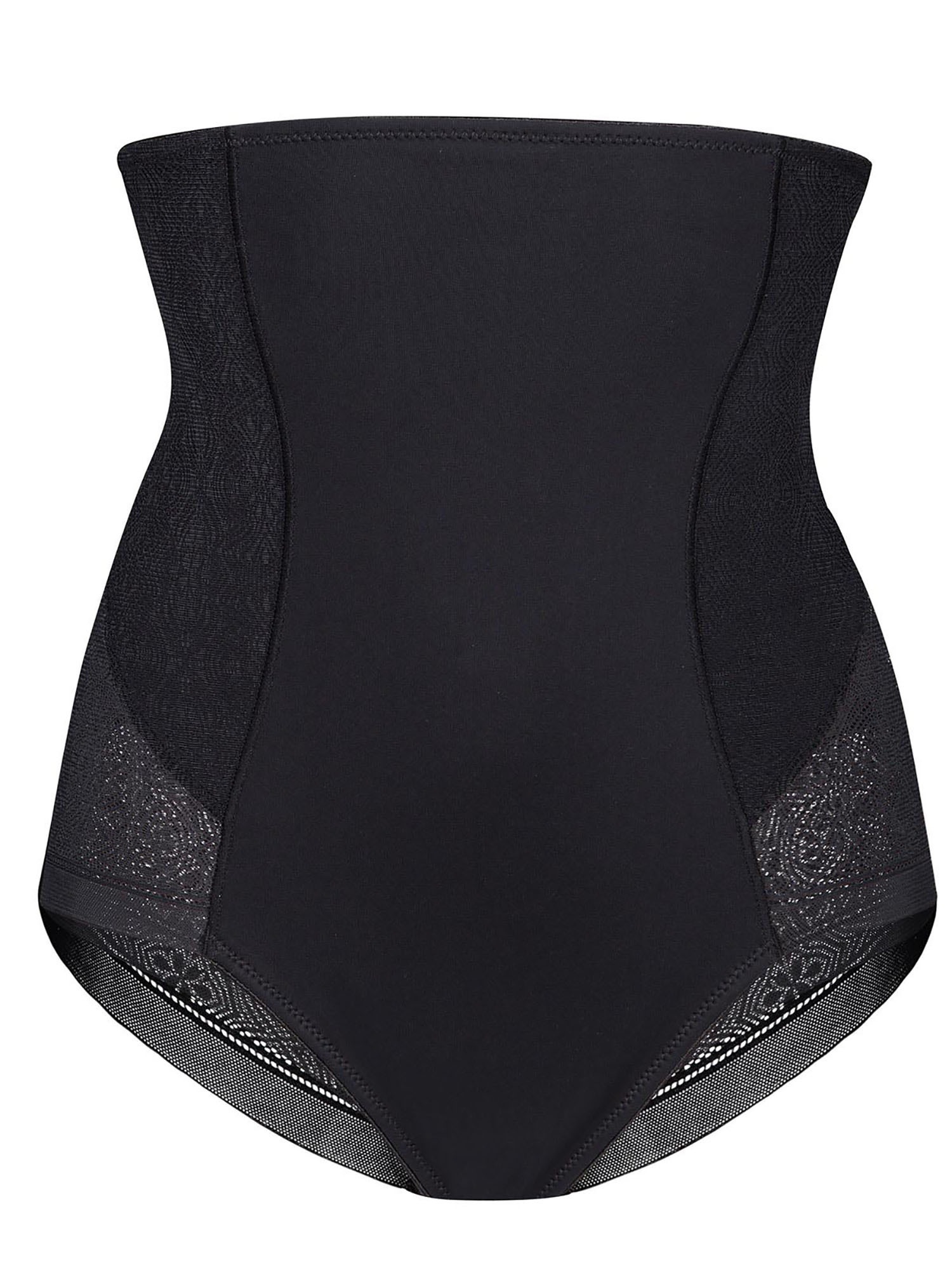 SUSA Damen High-Waist-Panty "Highwaist Panty Milano", Gr. 46, schwarz, Obermaterial: 86% Polyamid PA. 11% Elasthan EL. 3% Baumwolle CO., Unterhosen