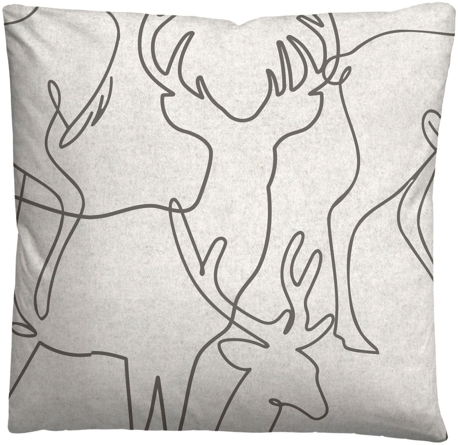 Biberna Bettwäsche »0840517« 2 Stk. tlg. kuschelig warm, samtweich, Melange, 100% Baumwolle, made in Germany