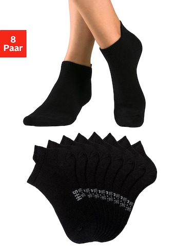 Sneakersocken, (Packung, 8 Paar), mit verlängertem Bündchen hinten