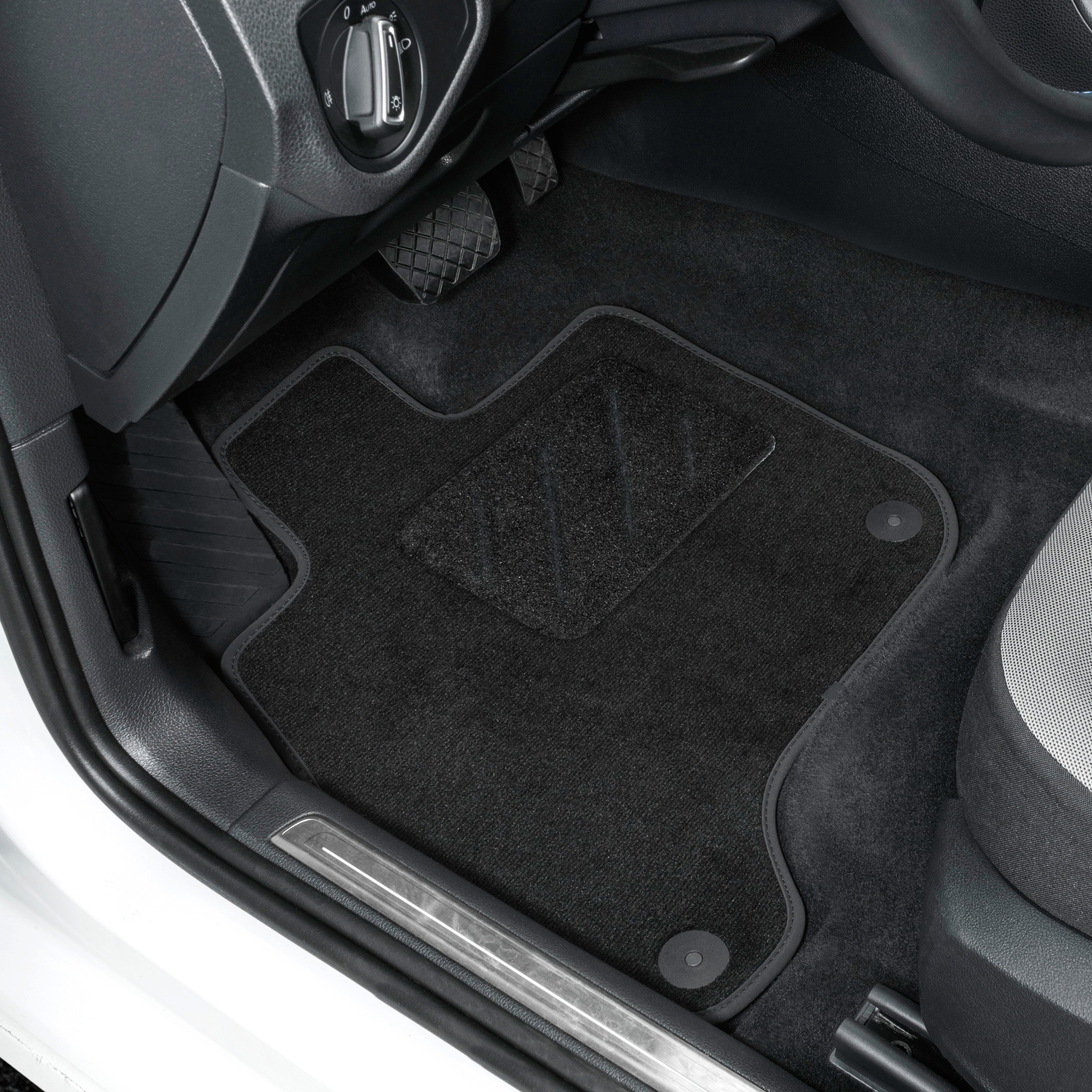 WALSER Passform-Fußmatten »Premium«, (4 St.), für Opel Corsa D