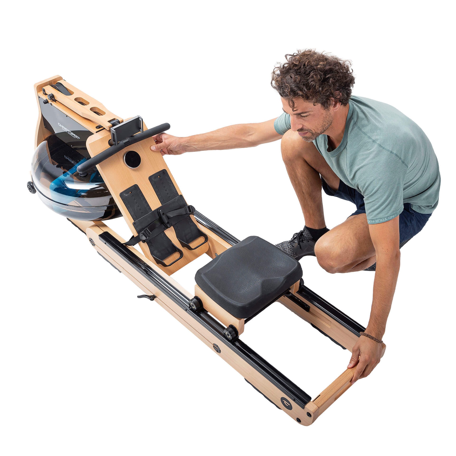 Christopeit Sport® Ruderzugmaschine »WP 5000 Wasserrudergerät« Testsieger Stiftung Warentest Ausgabe 1/2025, Rudermaschine, Holz