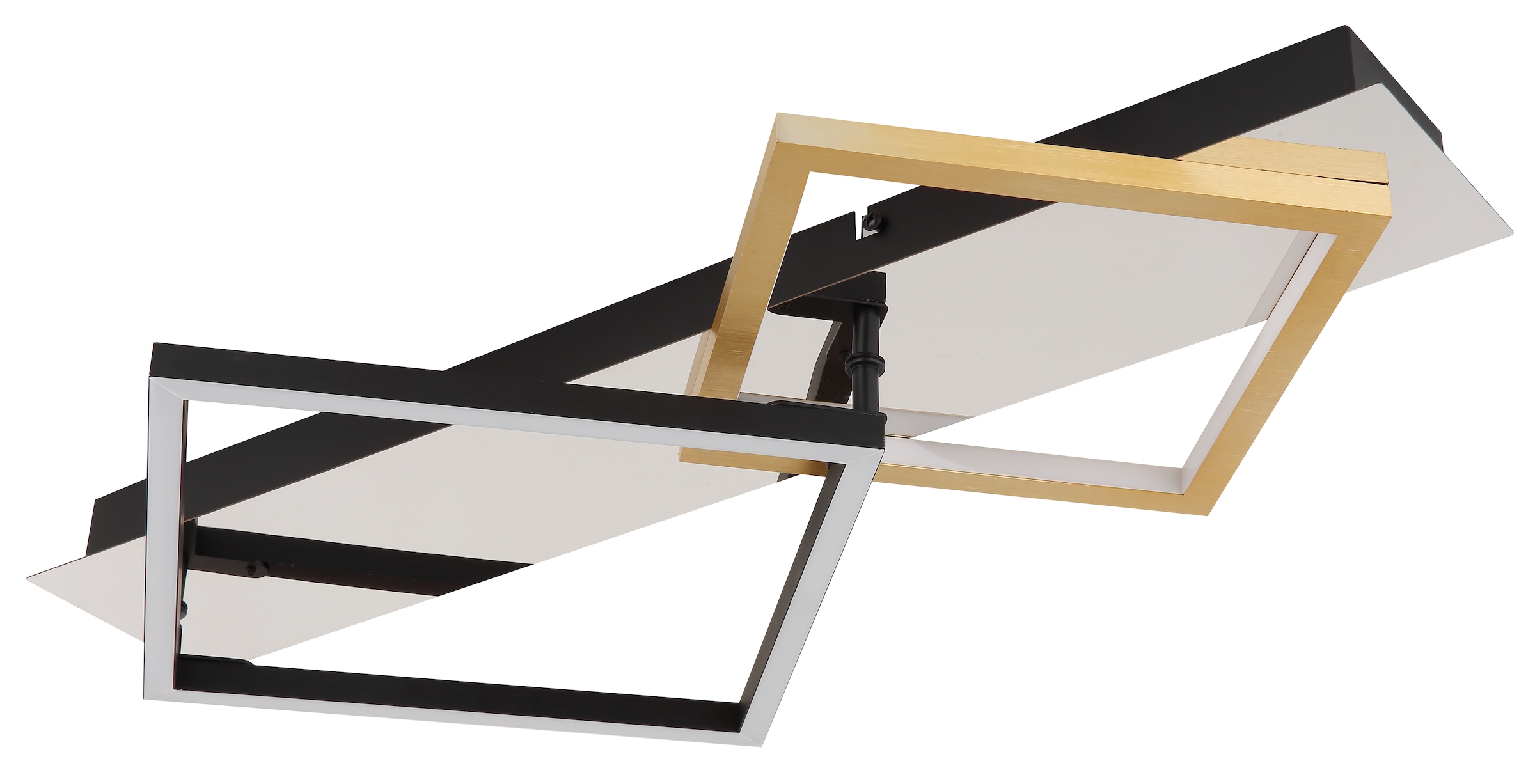 GLOBO LIGHTING LED Deckenleuchte »LESINA«, Leuchtmittel LED-Modul | LED fest integriert, Deckenlampe/Metall/goldfarben/3000K/Schlafzimmer/Wohnzimmer