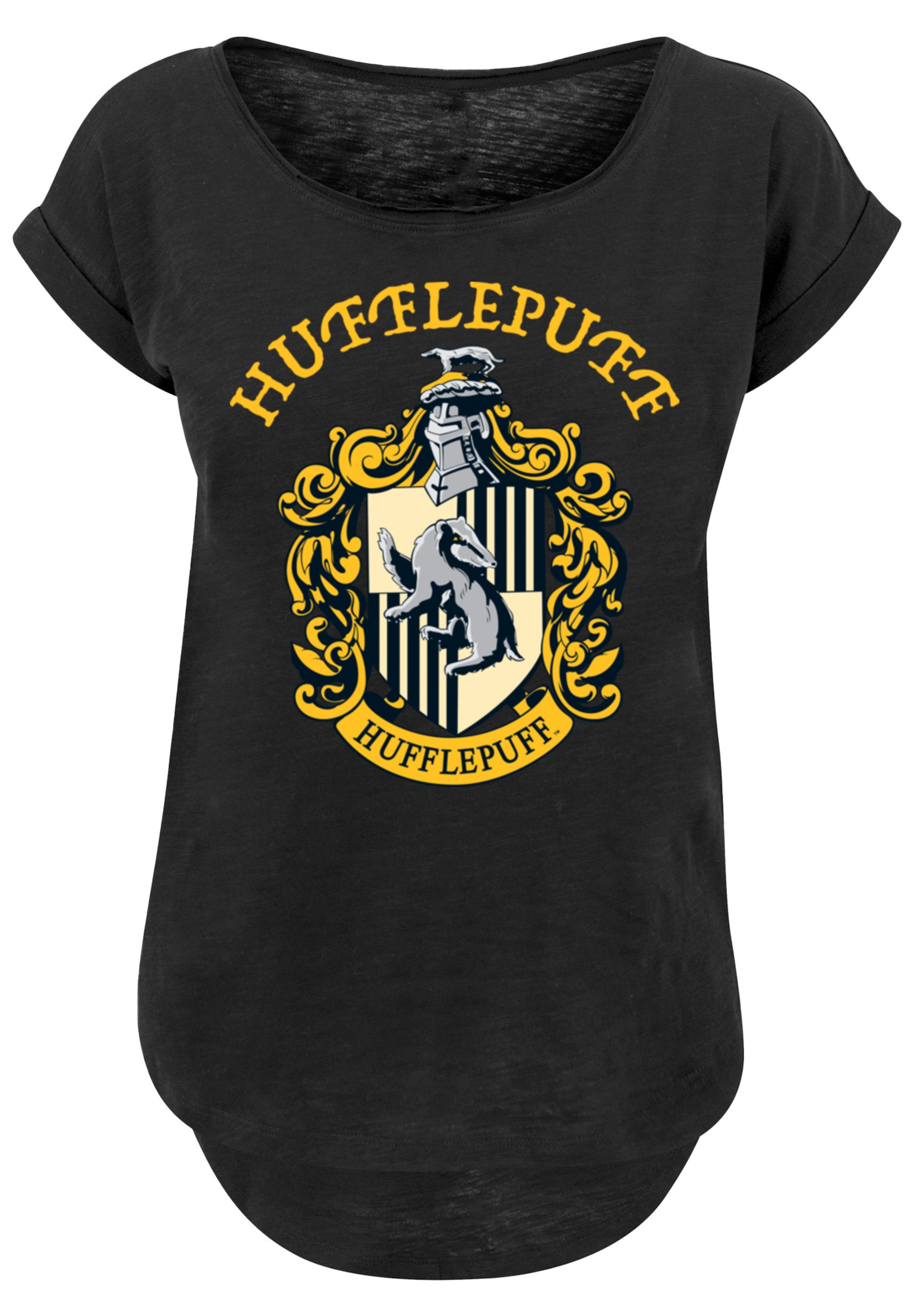 F4NT4STIC T-Shirt »Harry Potter Hufflepuff Crest«, Print