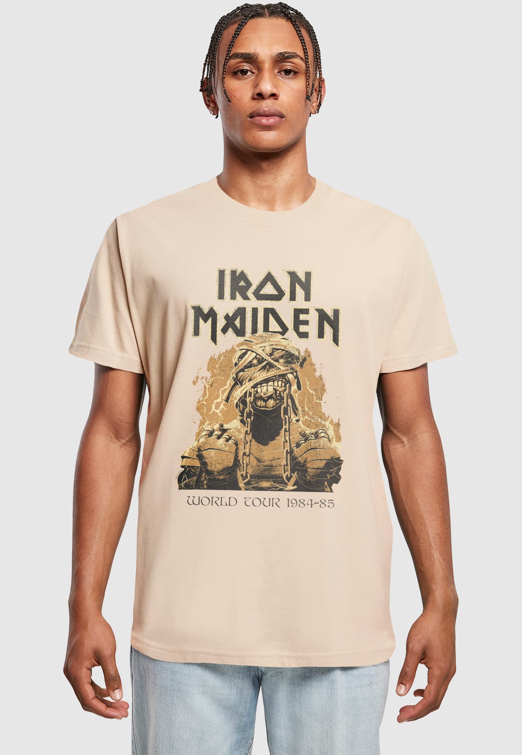 Merchcode T-Shirt »Merchcode Powerslave - Mummy World Tour 1984-85 T-Shirt«, (1 tlg.)