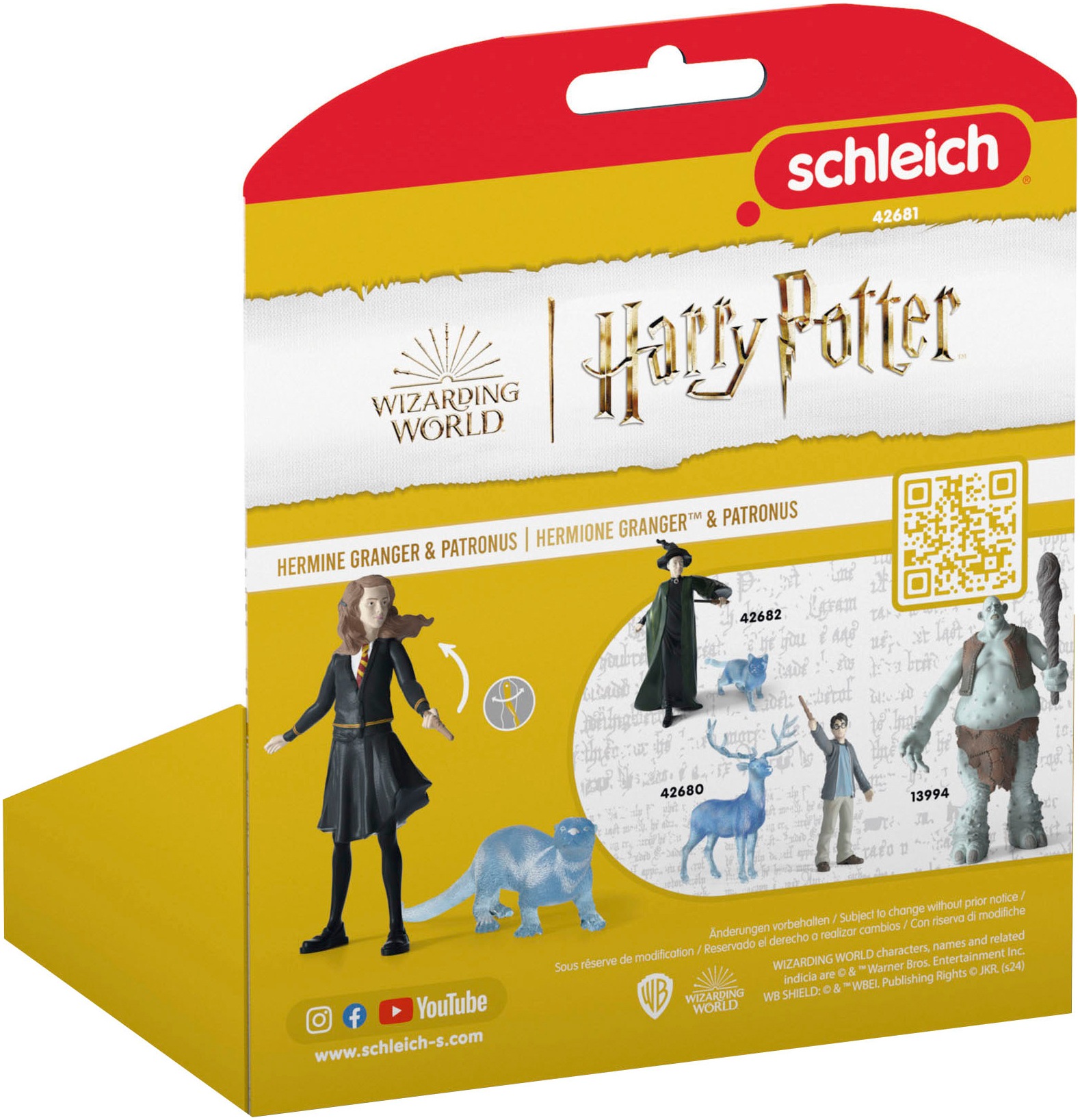 Schleich® Spielfigur »WIZARDING WOLRD™, Hermine Granger & Patronus (42681)«