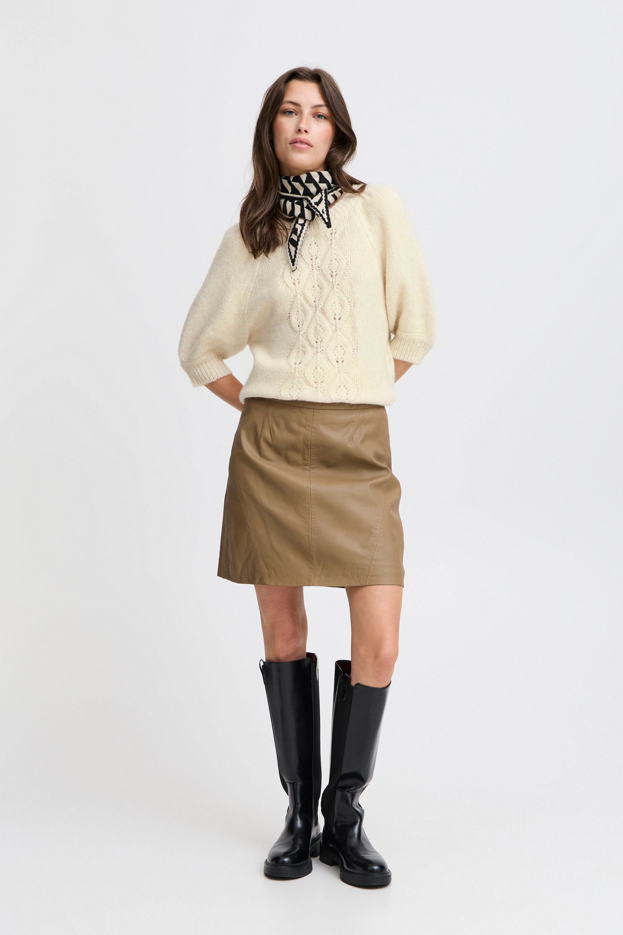 b.young Strickfleece-Pullover »Strickpullover BYOKSANA SHORT SLEEVE JUMPER -«