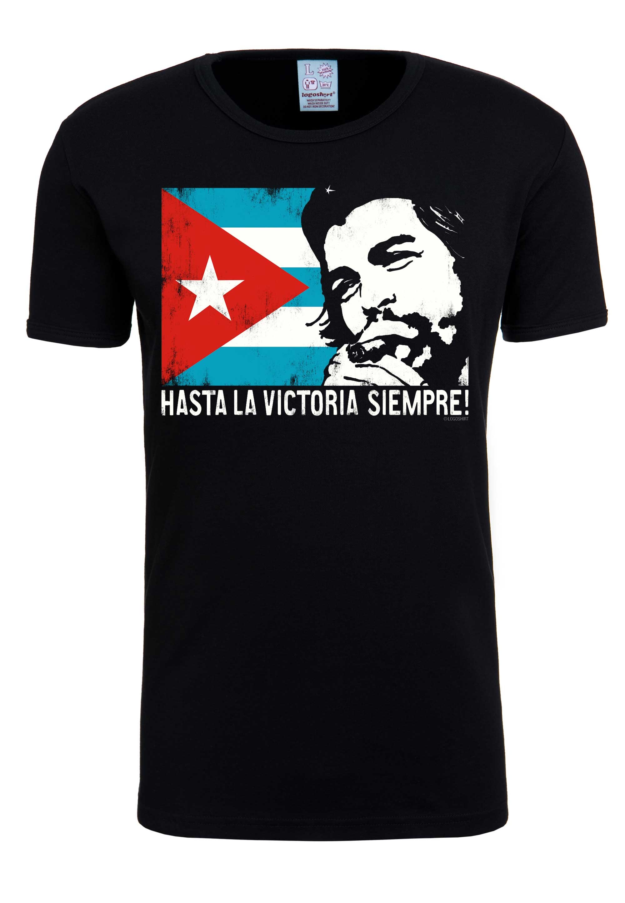 LOGOSHIRT T-Shirt »Che Guevara - Cuban Flag«, mit modischem Vintage-Print