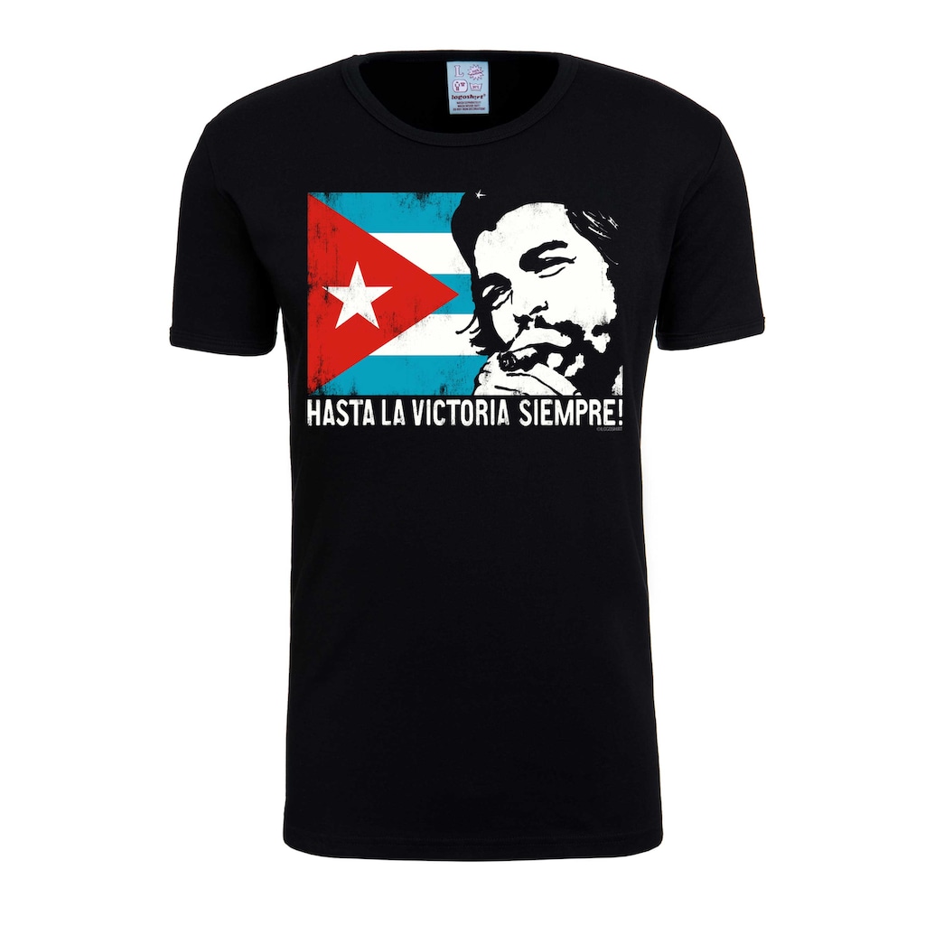 LOGOSHIRT T-Shirt »Che Guevara - Cuban Flag«, mit modischem Vintage-Print