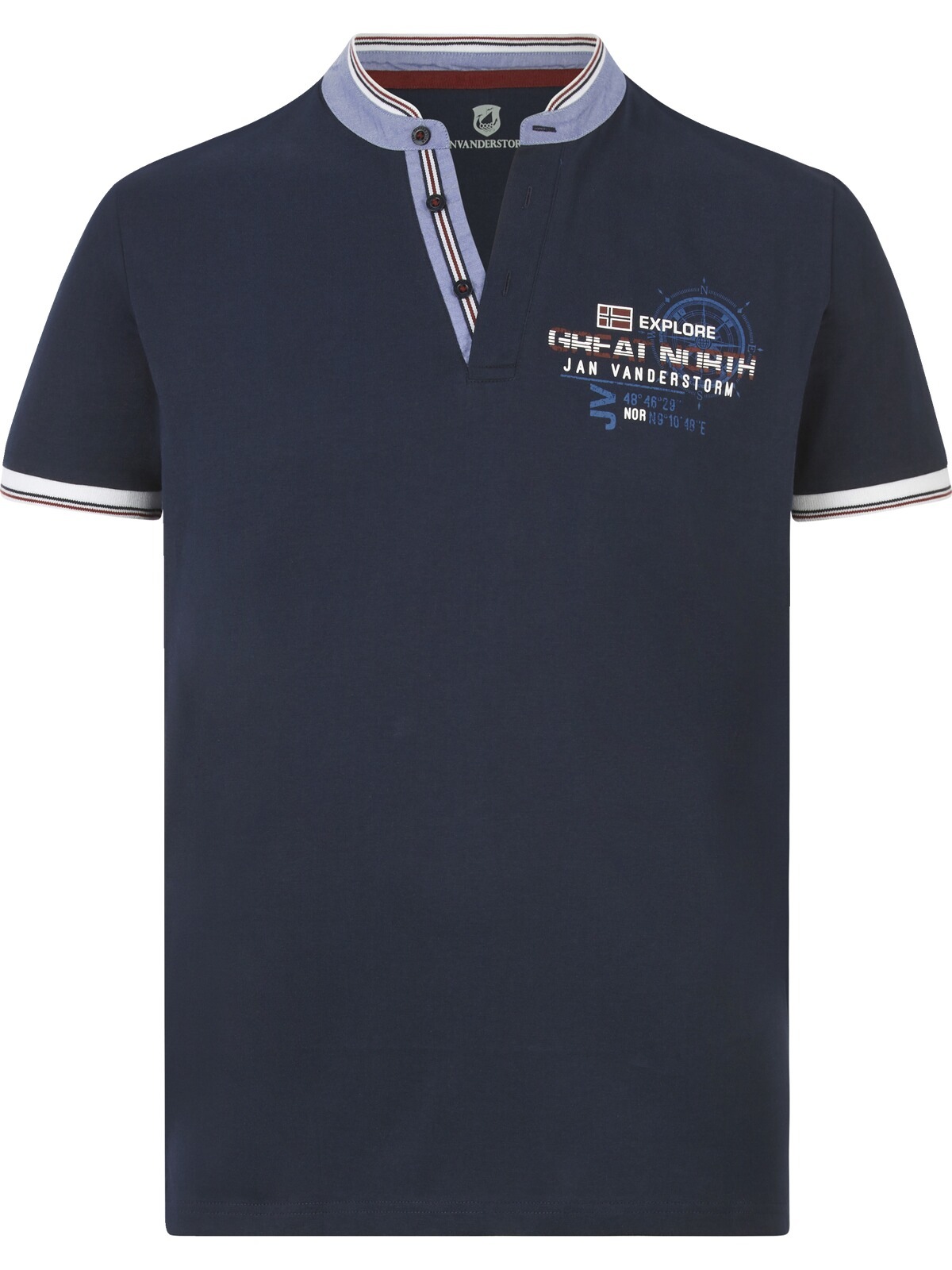 Jan Vanderstorm T-Shirt »T-Shirt EDFINN«, (1 tlg.)