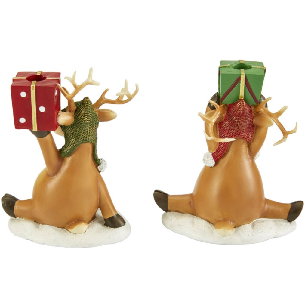 Schneider Kerzenhalter »Geschenke, Weihnachtsdeko«, (Set, 2 St.)