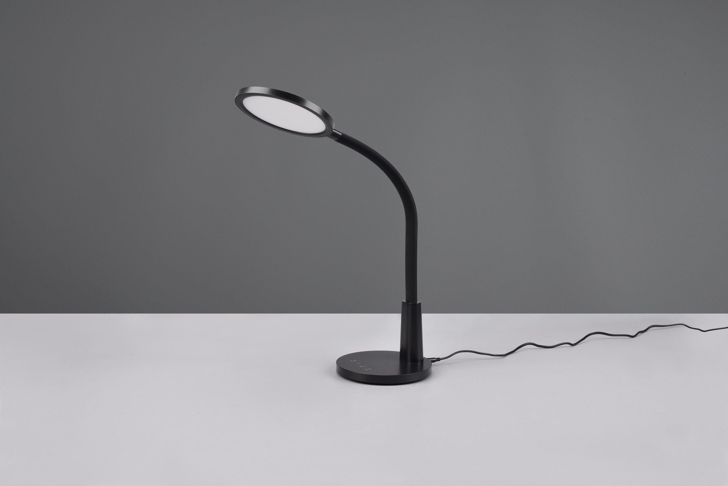 REALITY Leuchten LED Schreibtischleuchte »SALLY«, Schreibtischleuchte mit Flex-Arm, LED kaltweiß 4000K, 830 Lumen«, 5-Stufen-Dimmer, Touch-Steuerung, 45-Minuten Timerfunktion