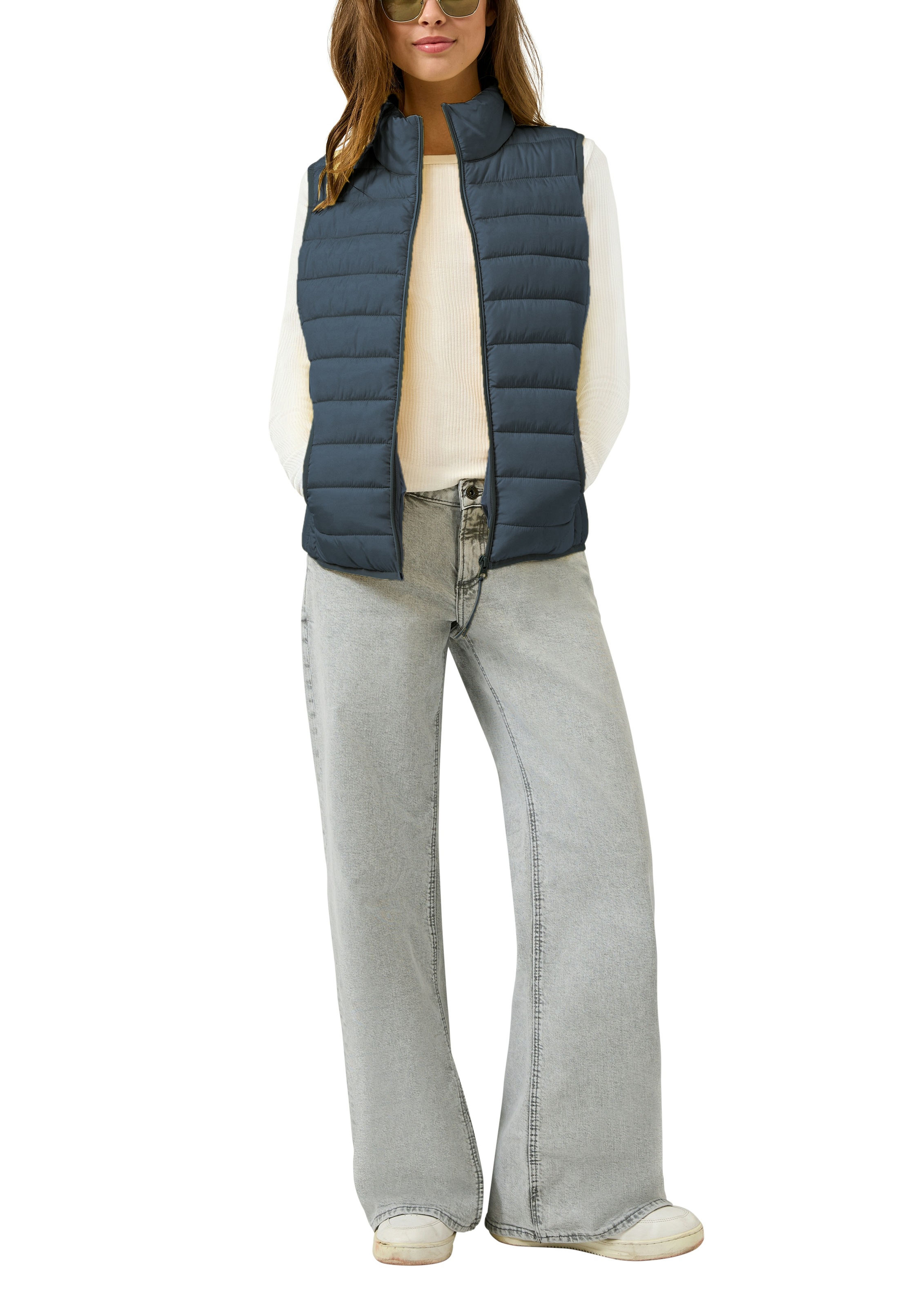 Thumbnail - QS Steppweste mit Stehkragen und Reißverschluss