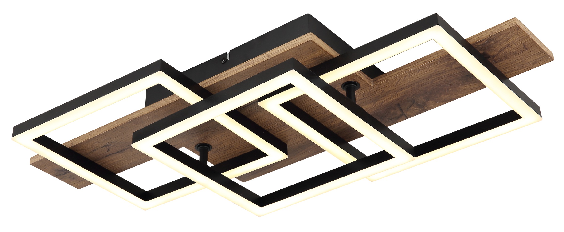 GLOBO LIGHTING Deckenleuchte »JEFFRY« LED-Modul 1 Stk. Warmweiß Deckenlampe Wohnzimmer-Leuchte Schlafzimmer-Leuchte Flur Küche