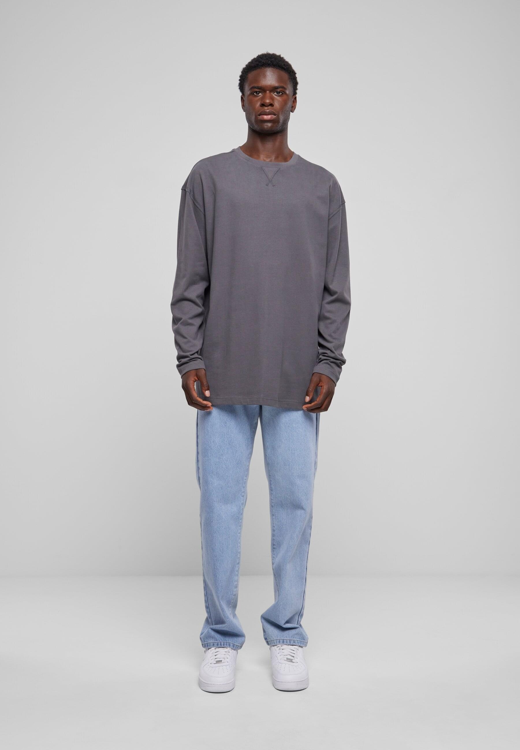 URBAN CLASSICS Longsleeve »Urban Classics Herren Oversized Open Edge Longsleeve«, (1 tlg.)