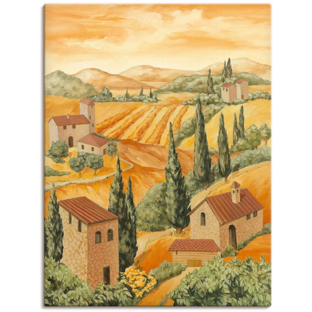 Artland Wandbild »Italien Toscana«, Europa, (1 St.), als Alubild,  Outdoorbild, Leinwandbild, Poster in verschied. Größen | BAUR