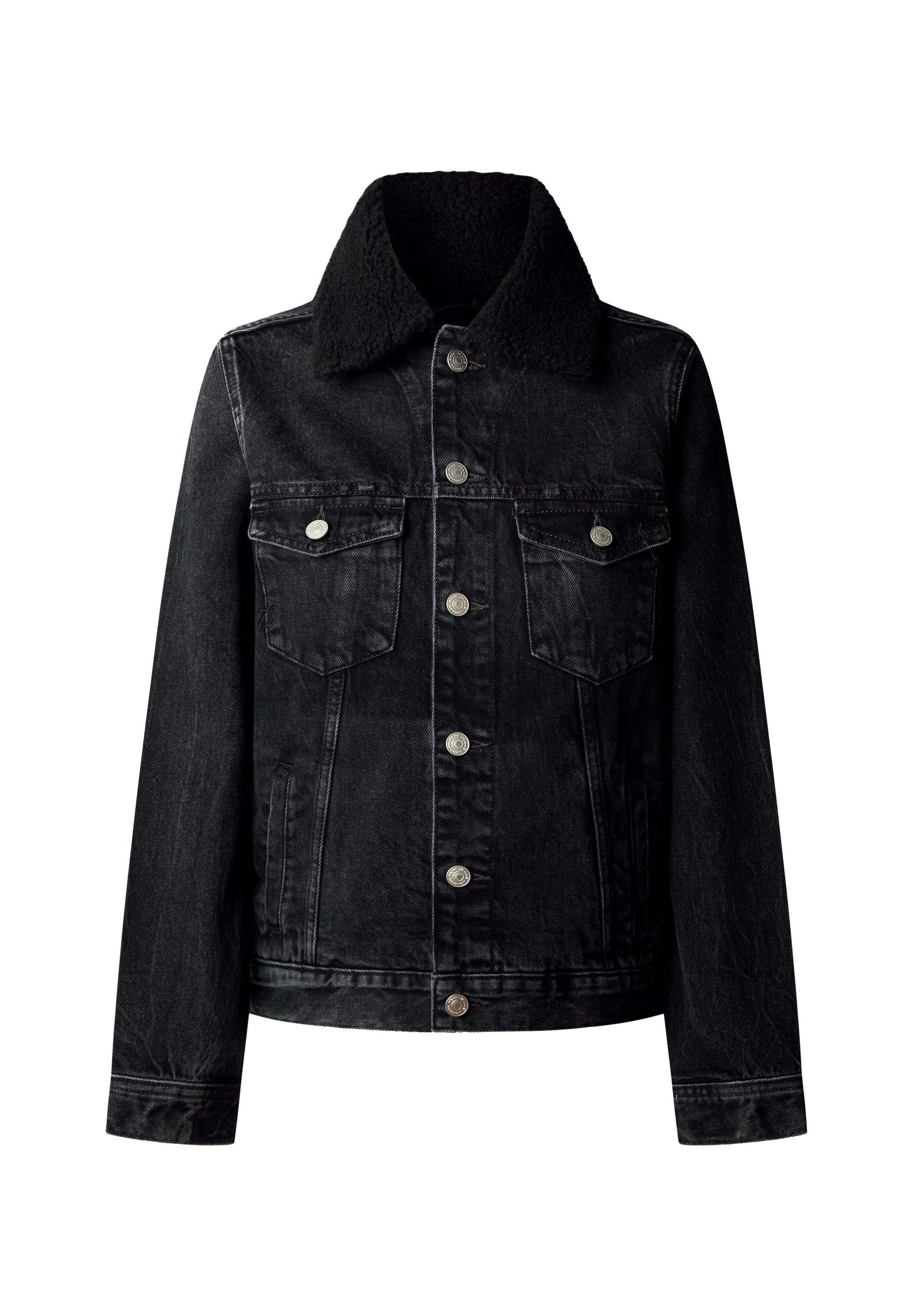 Pepe Jeans Jeansjacke »denim jacket CRESCENT TRUCKER JACKET TEDDY«