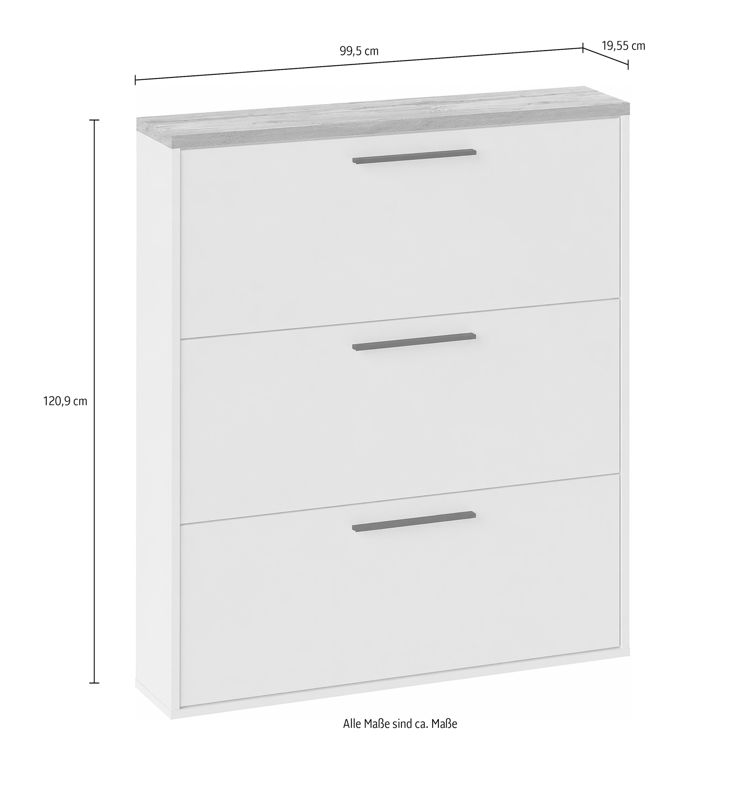 Schildmeyer »Saga, Oberplatte in Eiche Landhaus, Made in Germany« 1 Stk. tlg. Oberplatte 2,5 cm Dicke in eiche landhaus Dekor, Made in Germany
