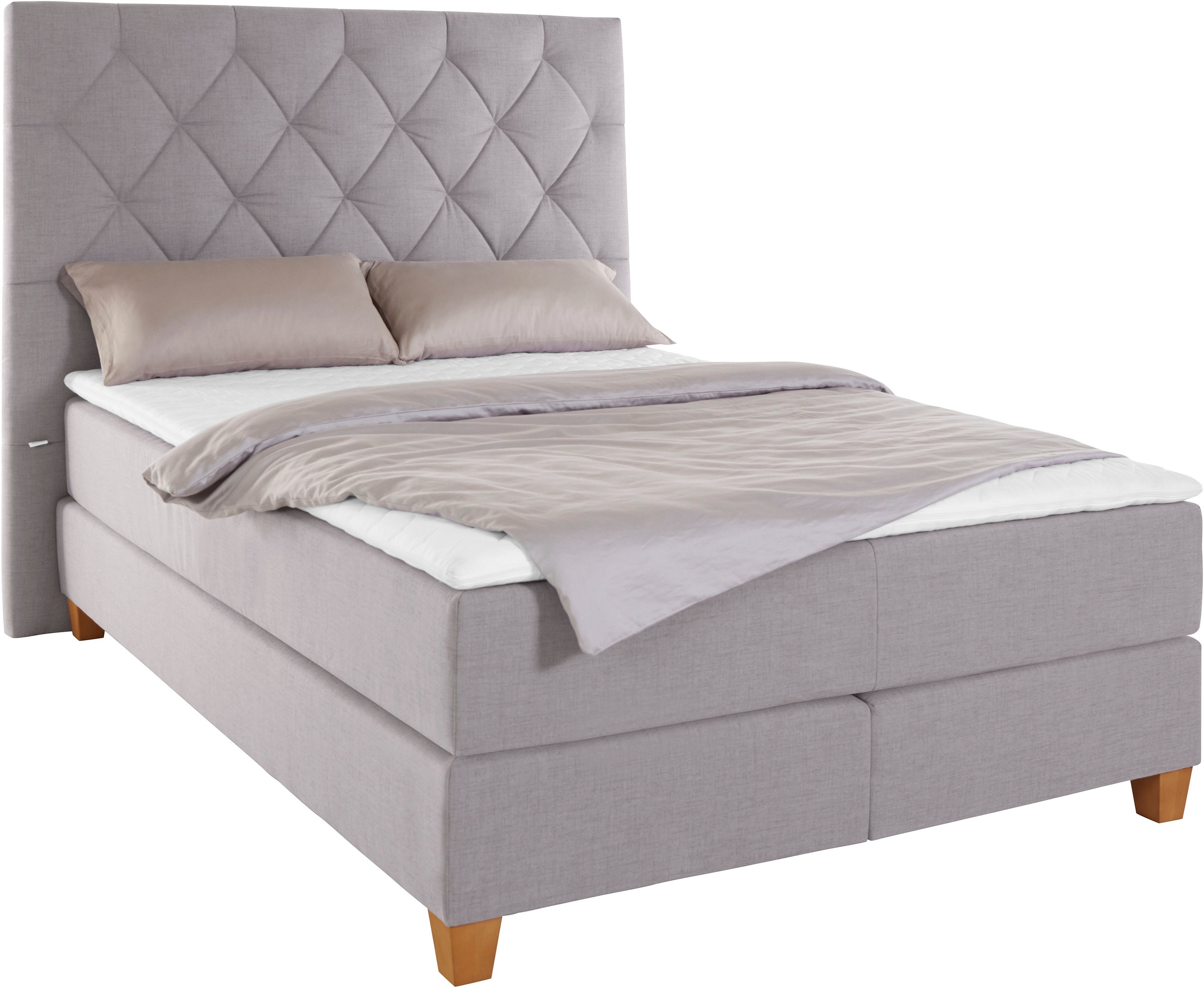 Home affaire Boxspringbett "Harmones hoch", in 3 Breiten, Härtegrad auch im günstig online kaufen