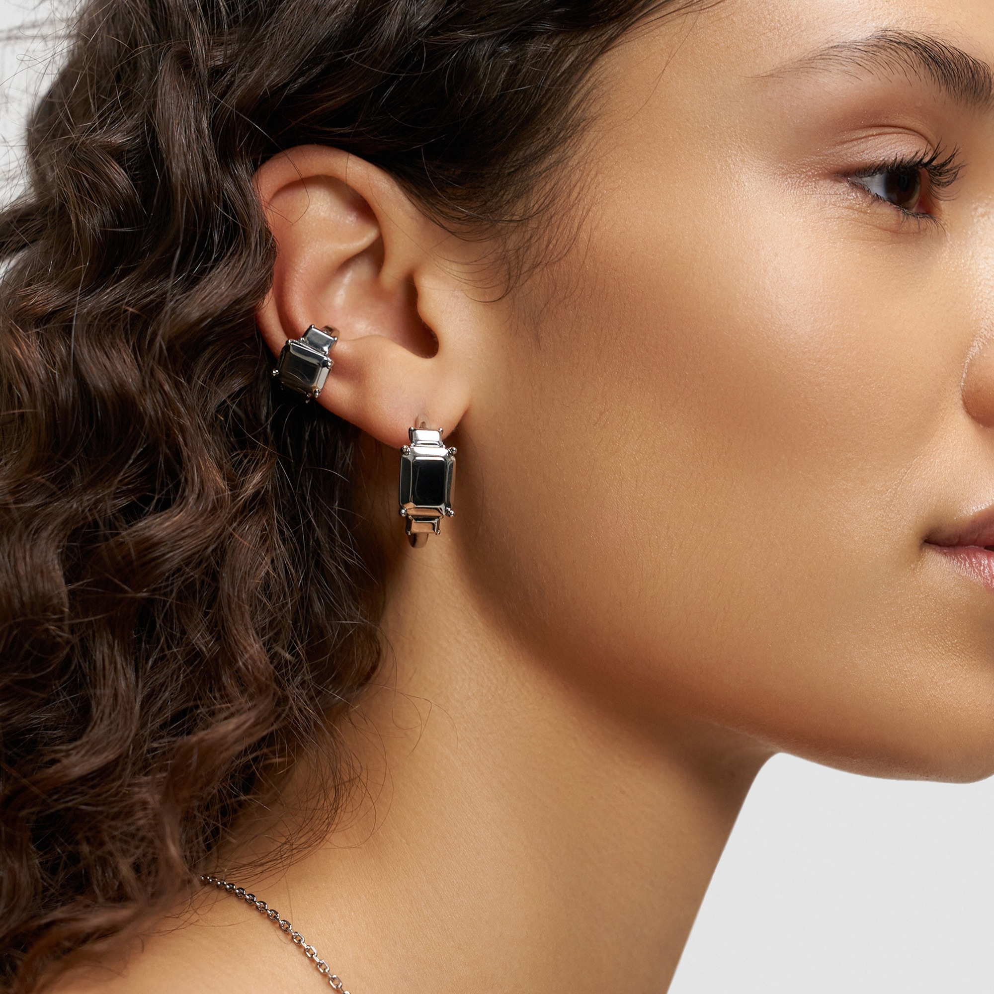 Liebeskind Berlin Paar Creolen »Steel Diamond«