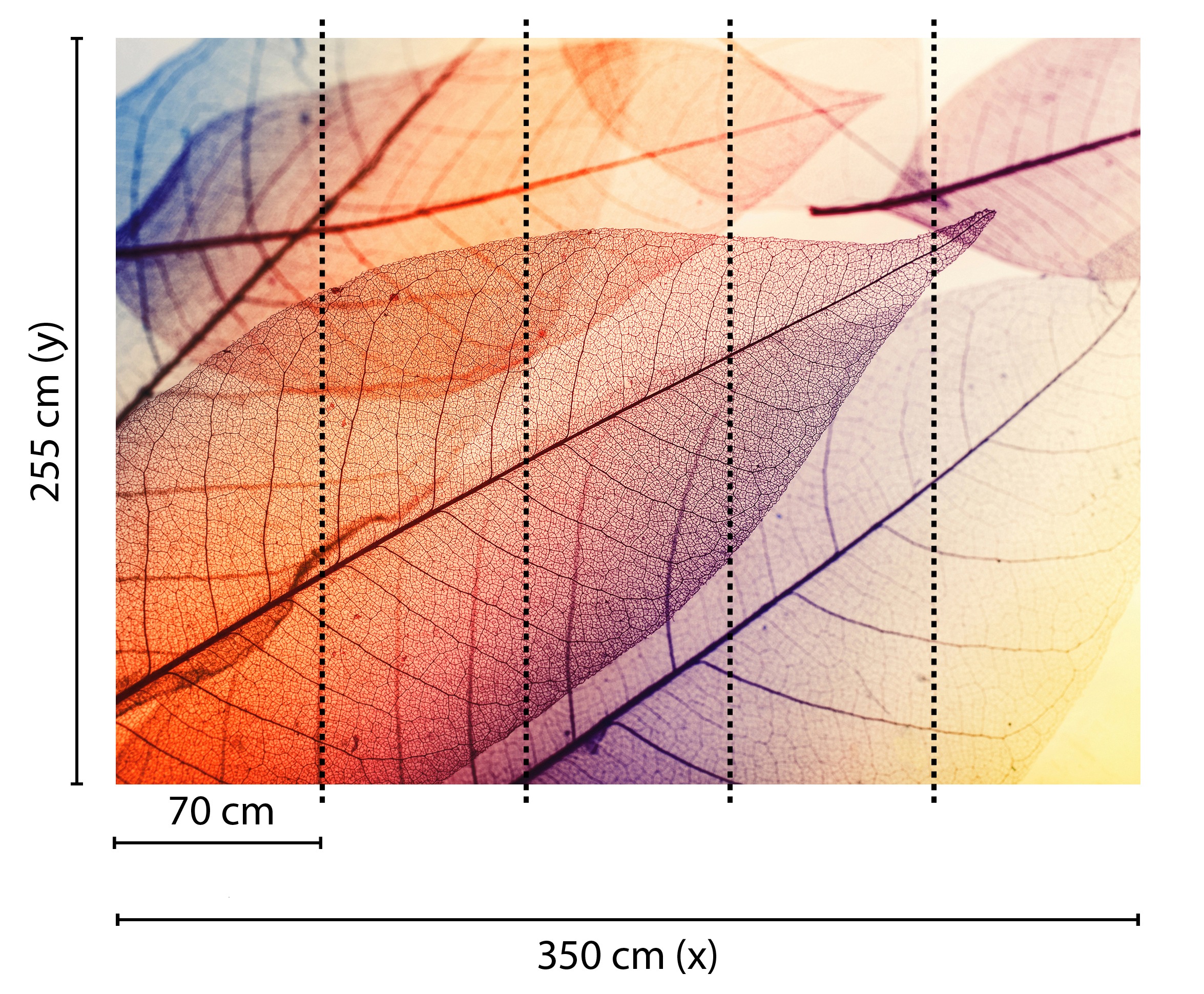 living walls Fototapete »Designwalls Limpid Leaf 1« glatt Vlies, Wand, Schräge, Decke