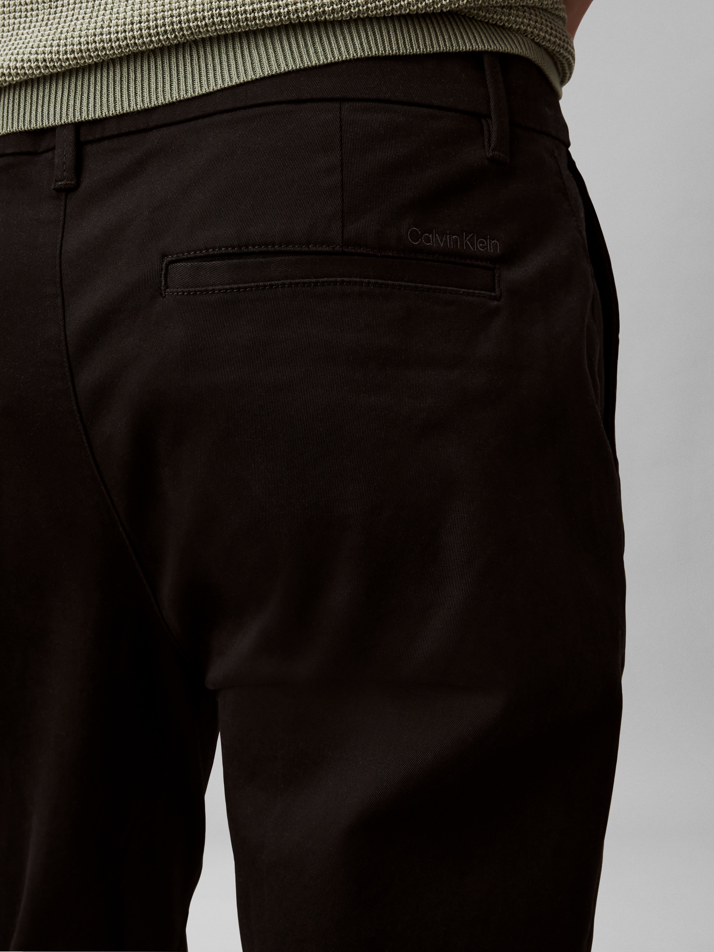 Calvin Klein Chinohose "SLM CTTN STRTCH CHN" Mit Gürtelschlaufen günstig online kaufen