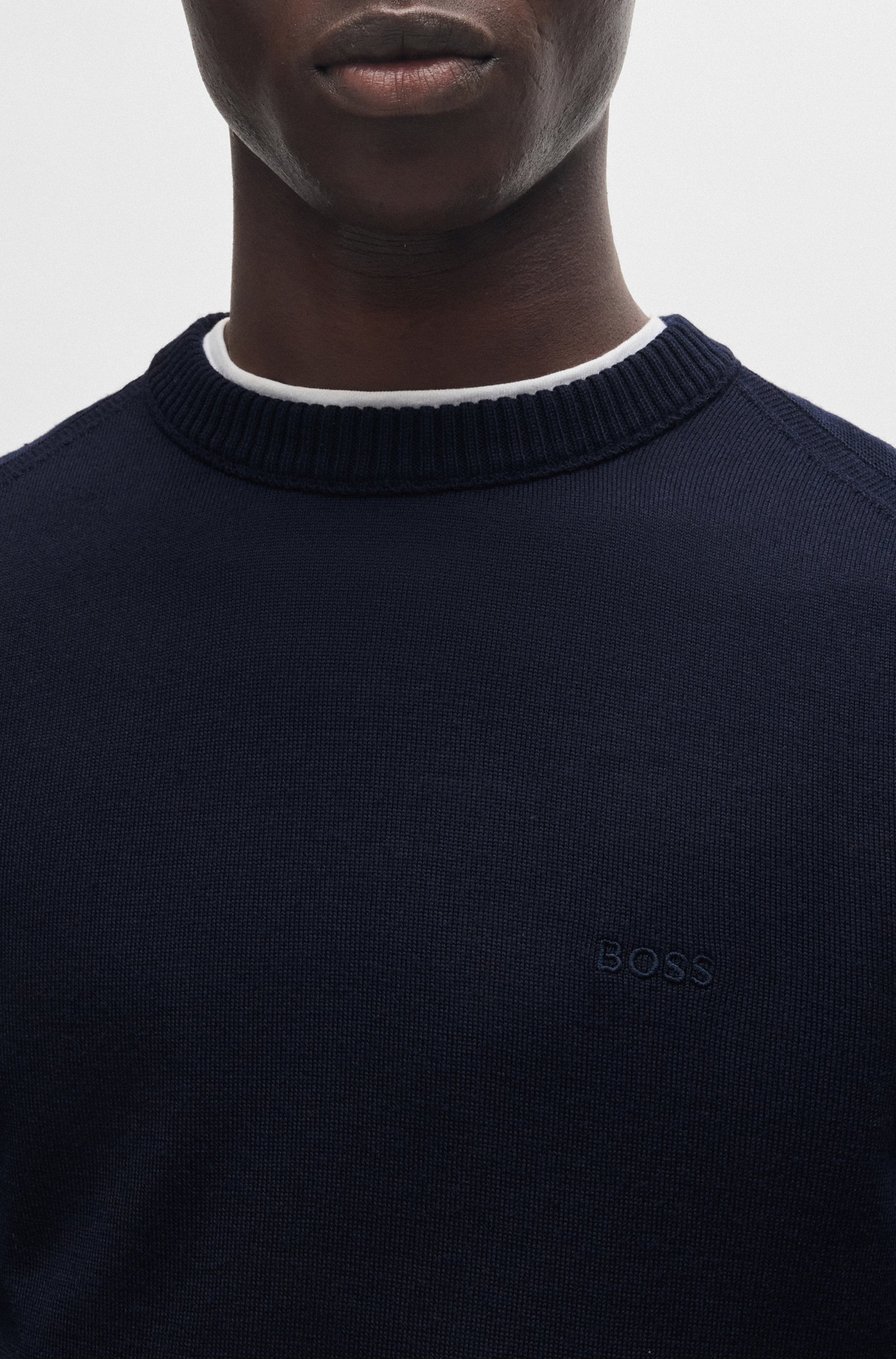 BOSS ORANGE Strickpullover »Avac« mit Schurwolle