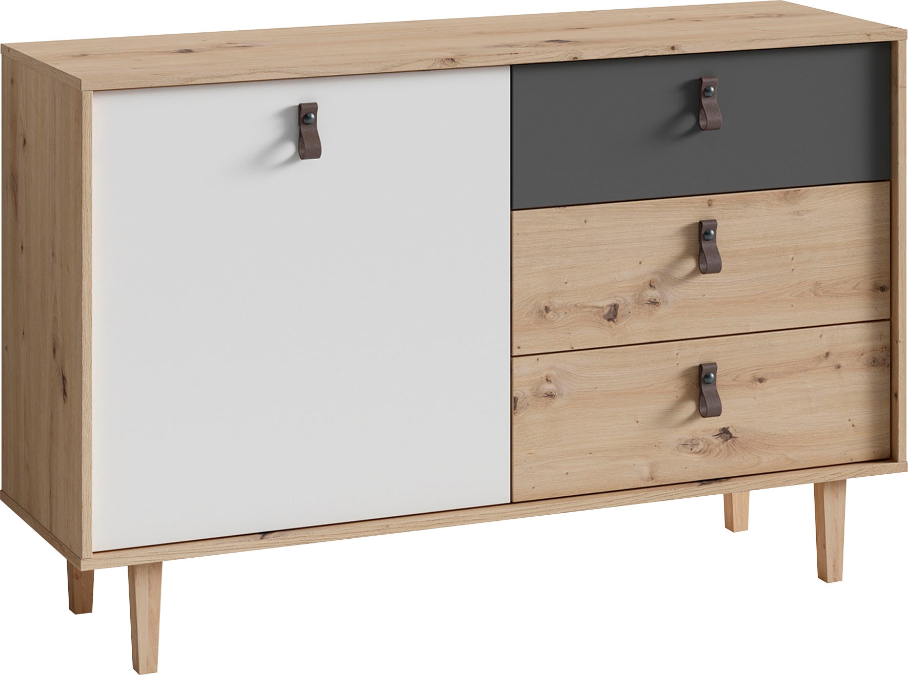 INOSIGN Sideboard "Bill, Kommode in 120cm und 180cm Breite, mit Massivholzf günstig online kaufen