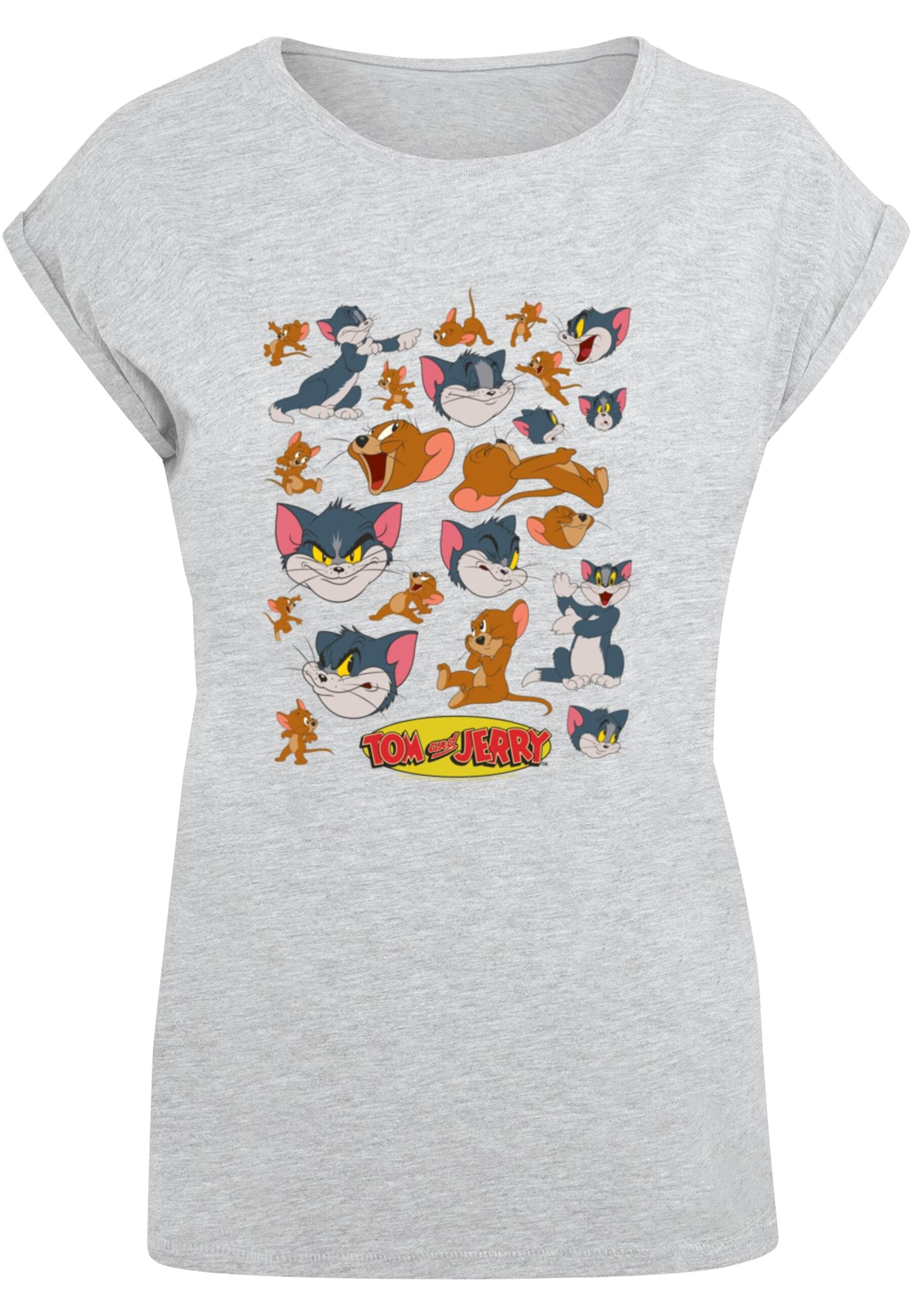 ABSOLUTE CULT T-Shirt "ABSOLUTE CULT Damen Ladies Tom and Jerry - Many Face günstig online kaufen