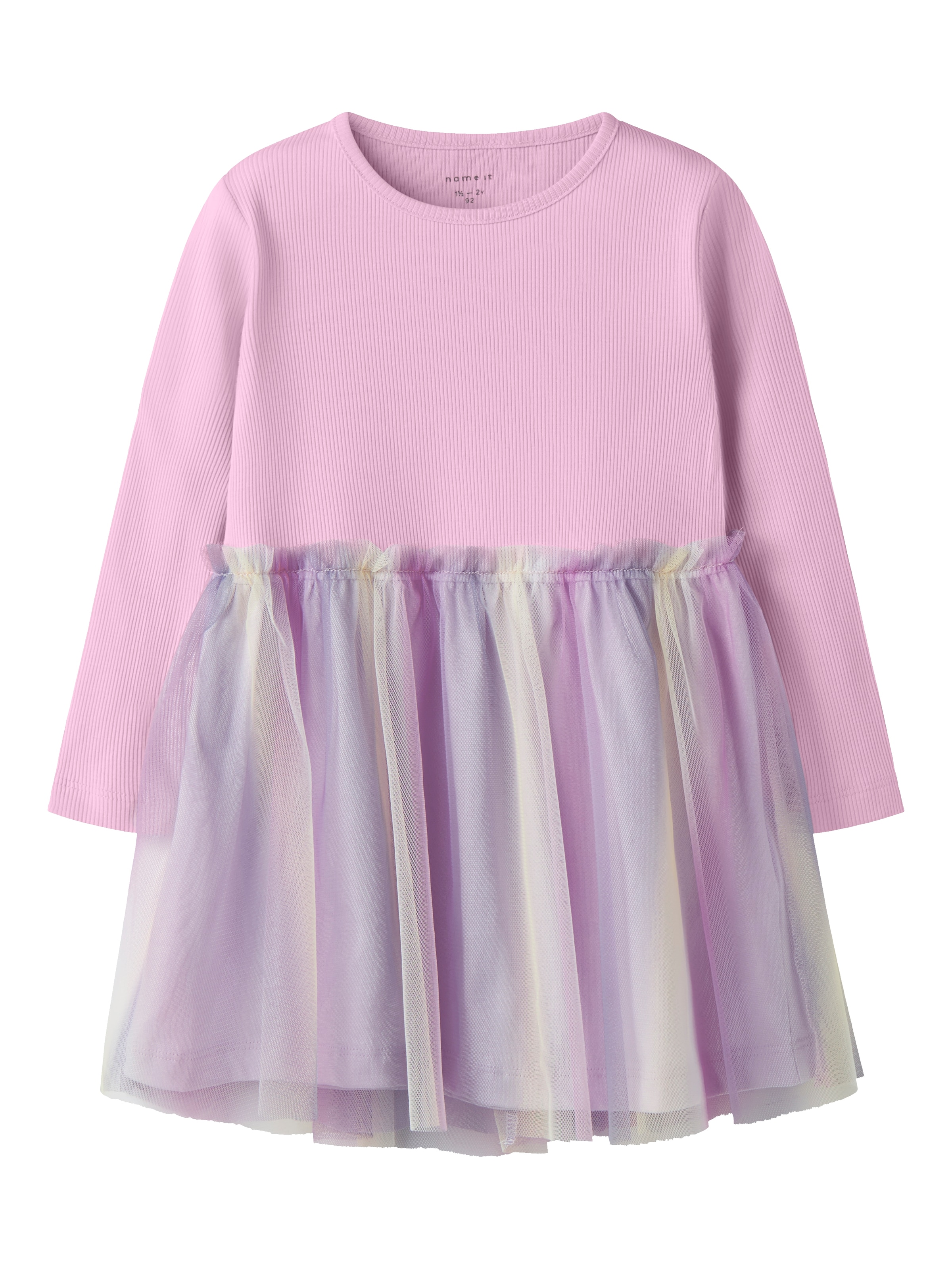 Name It Minikleid »NMFDOTIANA LS DRESS« mit aufgesetztem Tüllrock