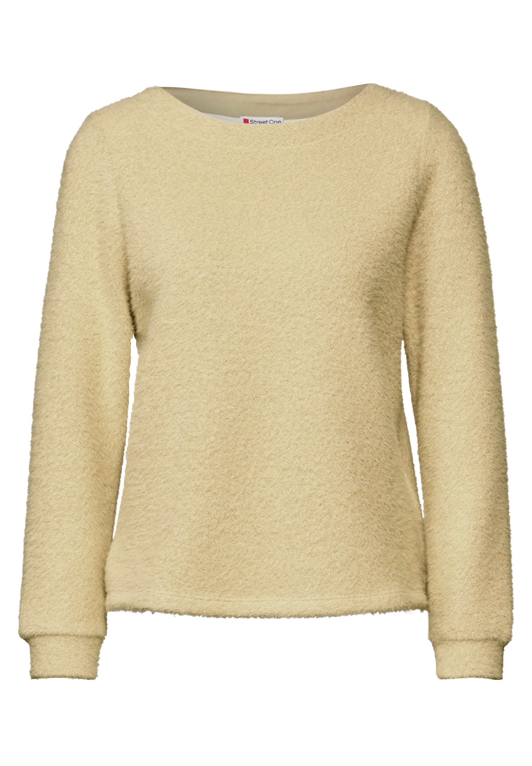 STREET ONE Langarmshirt, aus softem Materialmix