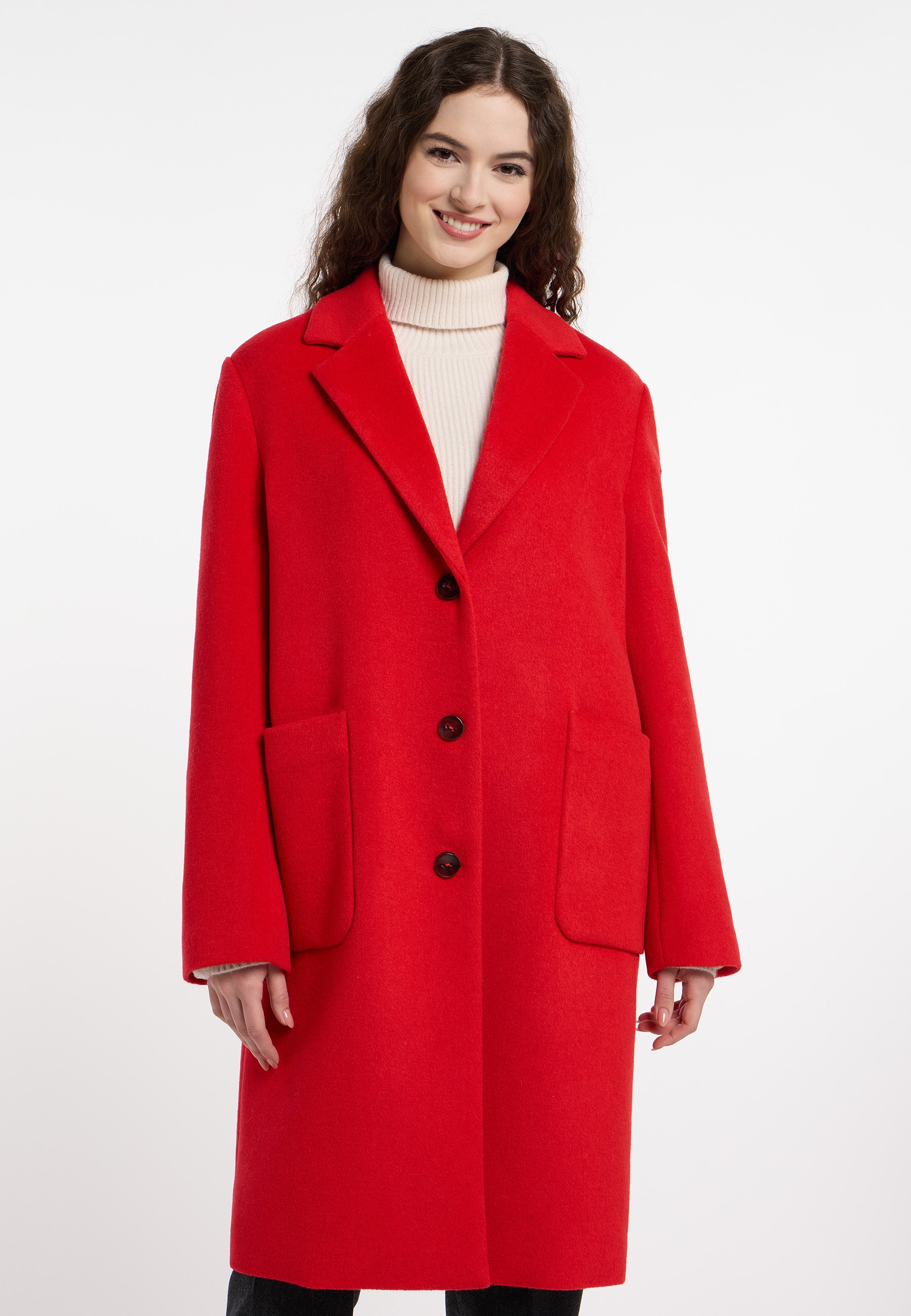 Langmantel »Wool Coat / Gillian 2«, mit dezenten Farbdetails