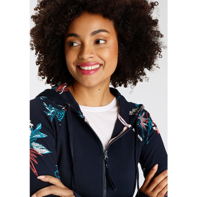 KangaROOS Kapuzensweatjacke, mit blumigem Druck im Hawaii-Look - NEUE  KOLLEKTION online kaufen | BAUR