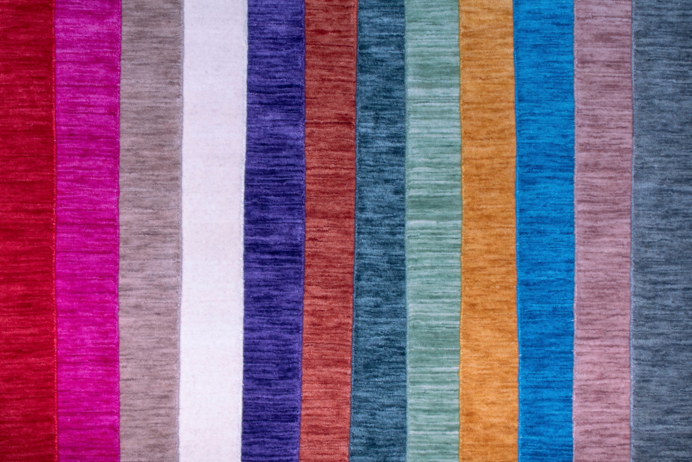 Wollteppich Uni-Farben, leicht kaufen | mit BAUR rechteckig, »Holi«, reine meliert, THEKO handgewebt Wolle, Knüpfoptik