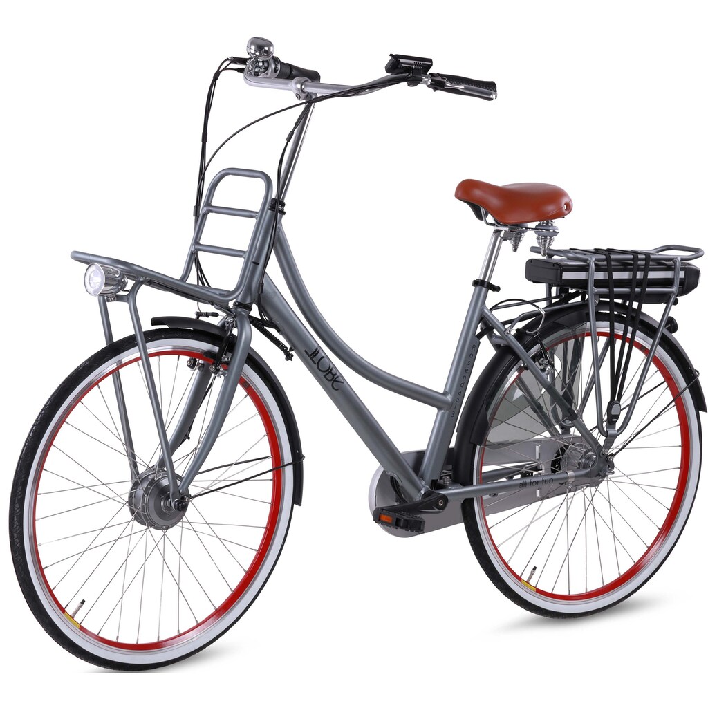 LLobe E-Bike »Rosendaal 3 Lady, 15,6Ah«, 7 Gang, Shimano, Frontmotor 250 W