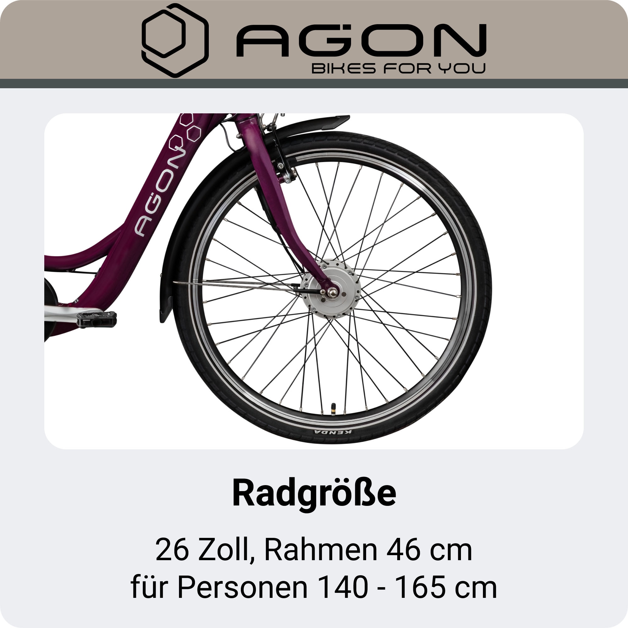 AGON »Axis« 3 Gang Nabenschaltung Frontmotor 250 W Pedelec, Elektrofahrrad für Damen u. Herren
