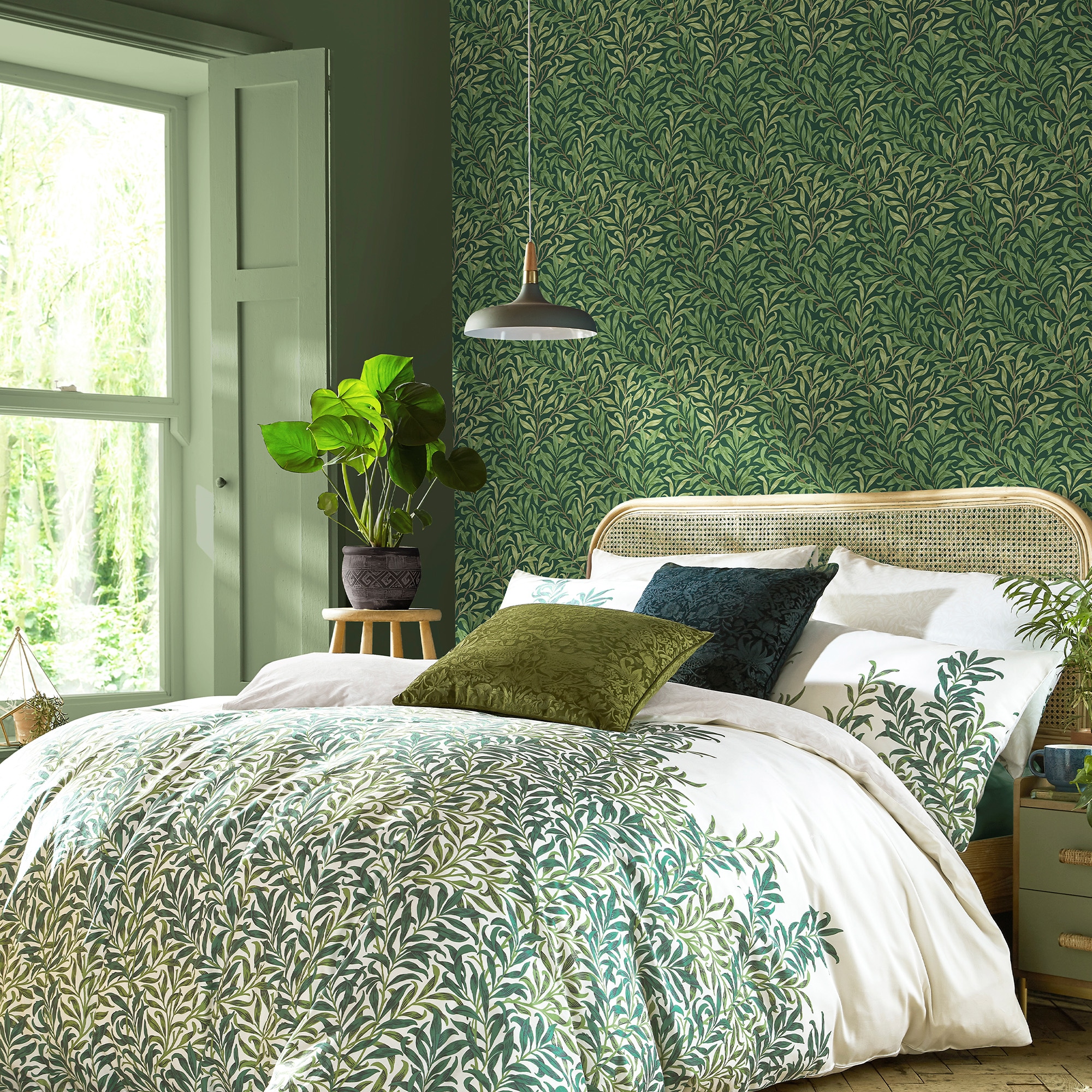 WILLIAM MORRIS AT HOME Vliestapete "Willow Bough" Retro glatt 10mx52cm (ca. 5m2)