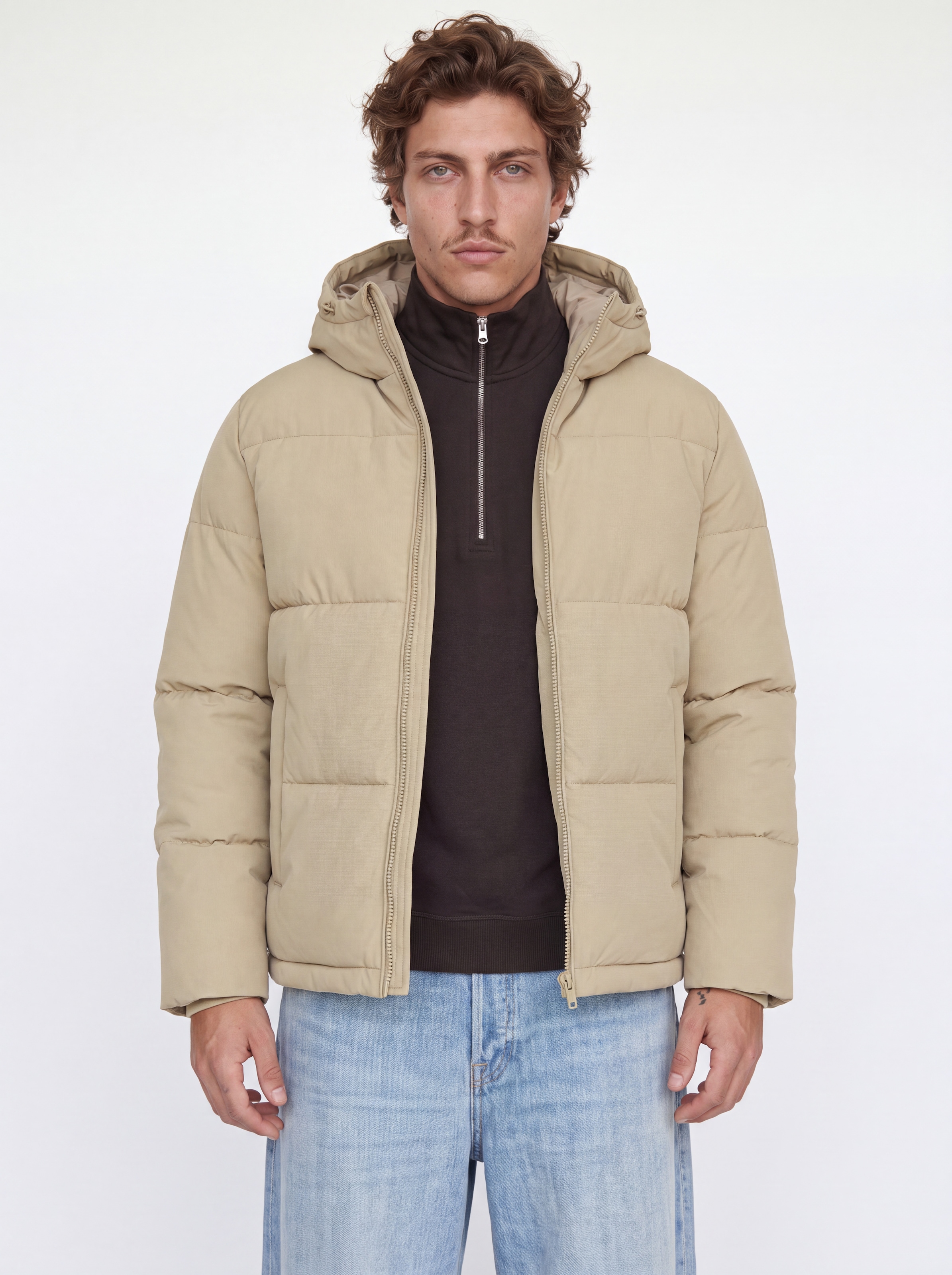 Jack & Jones Steppjacke "Jjgalaxy Puffer Jacket" Kunstfaser, Regular Fit